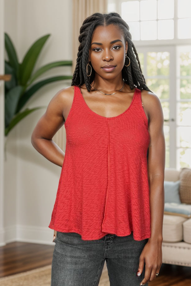 Cardinal Rule Sleeveless Top  Boutique Simplified   