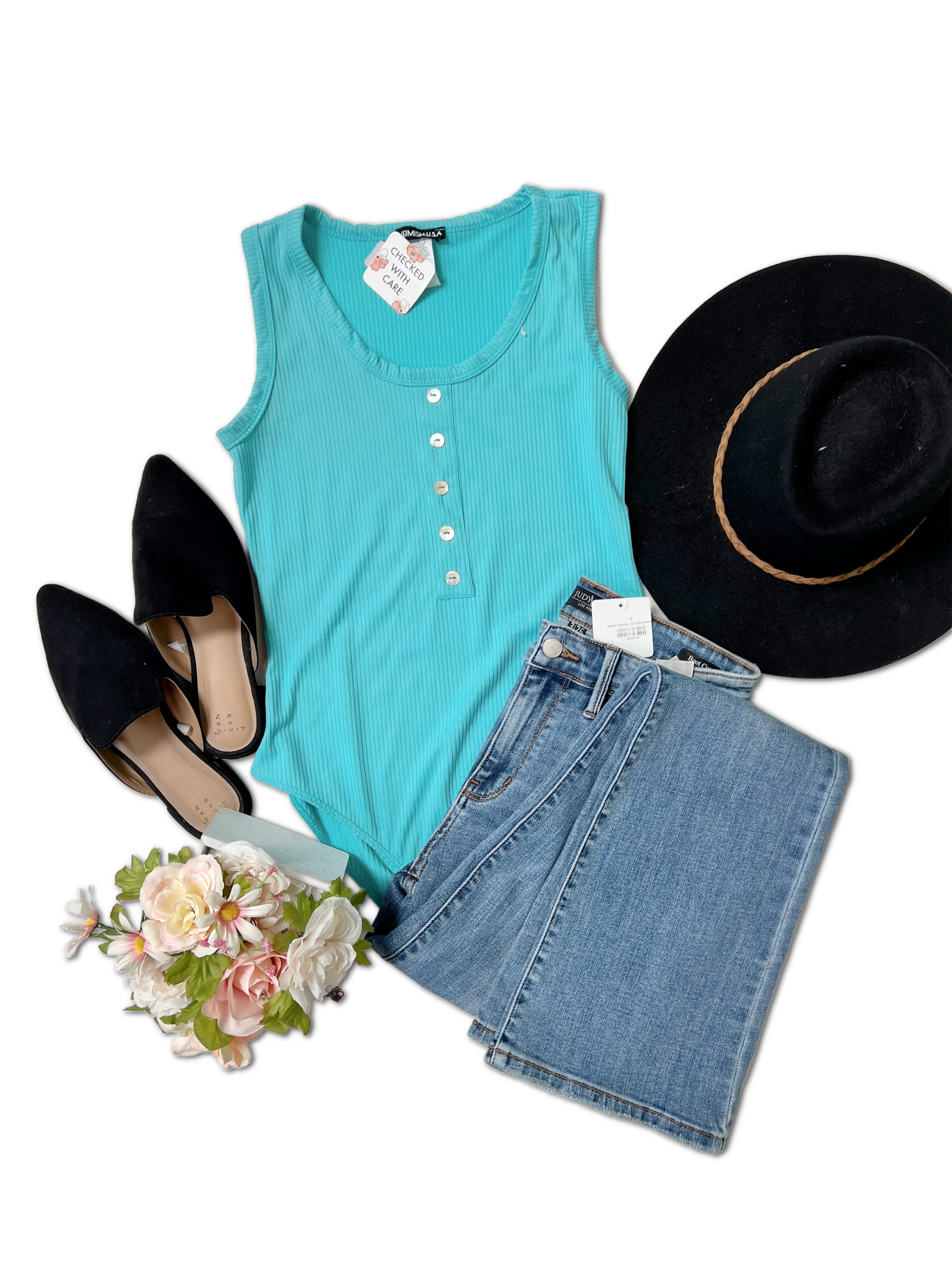 Teal Me Everything - Bodysuit  Boutique Simplified   