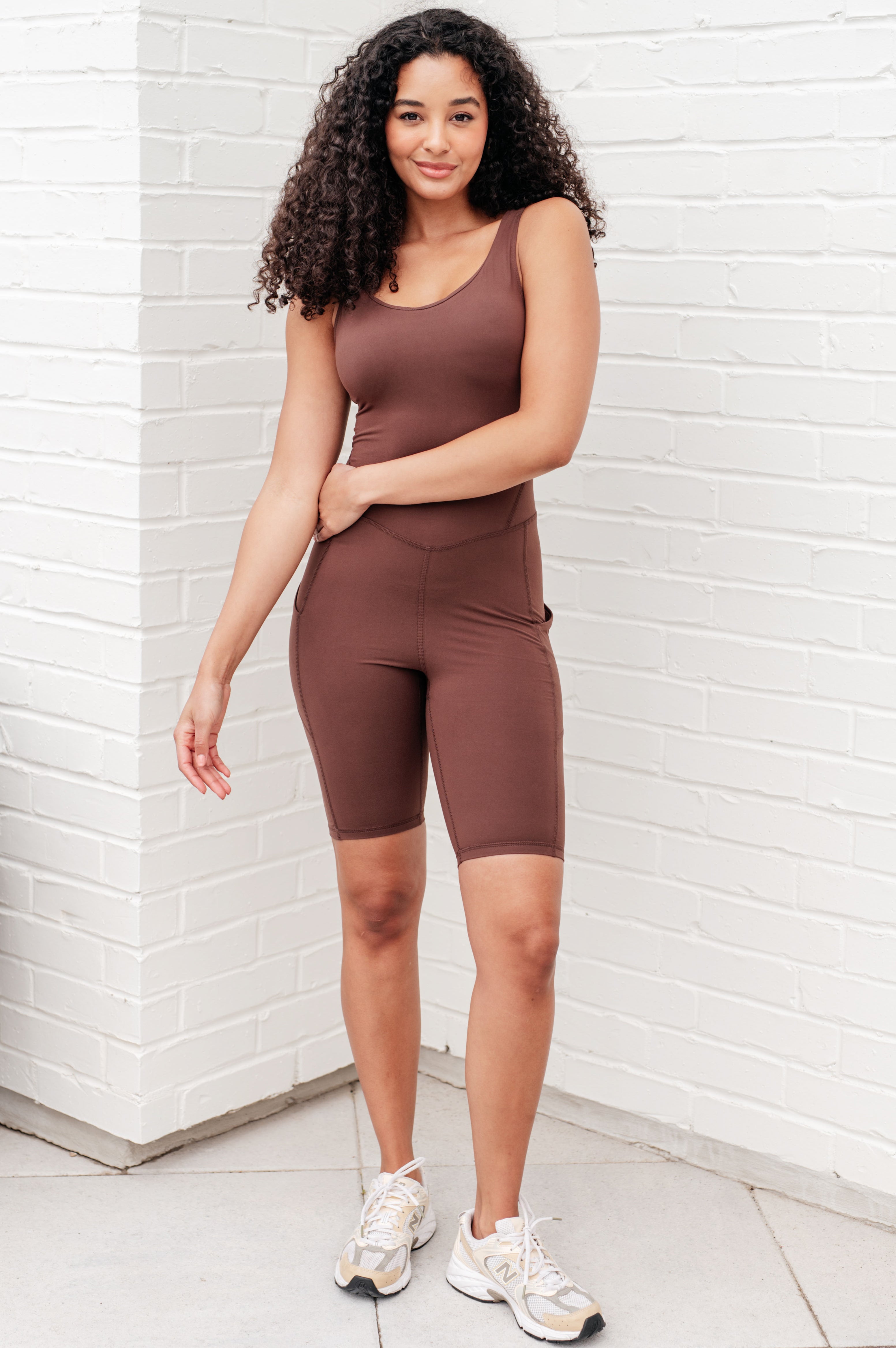 Sun Salutations Body Suit in Java Athleisure Ave Shops   