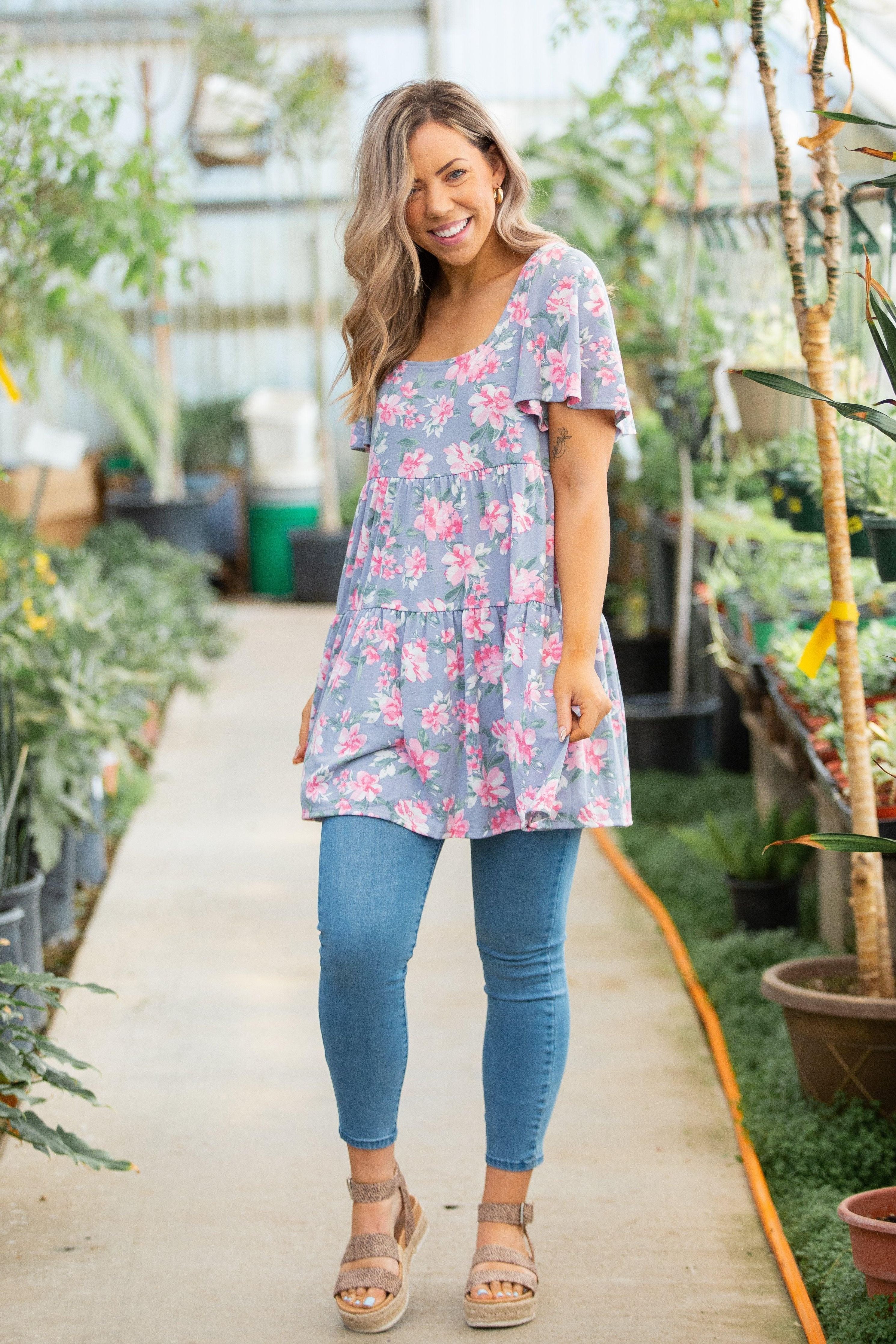 Floral Belle Tiered Swing Dress Giftmas Boutique Simplified   