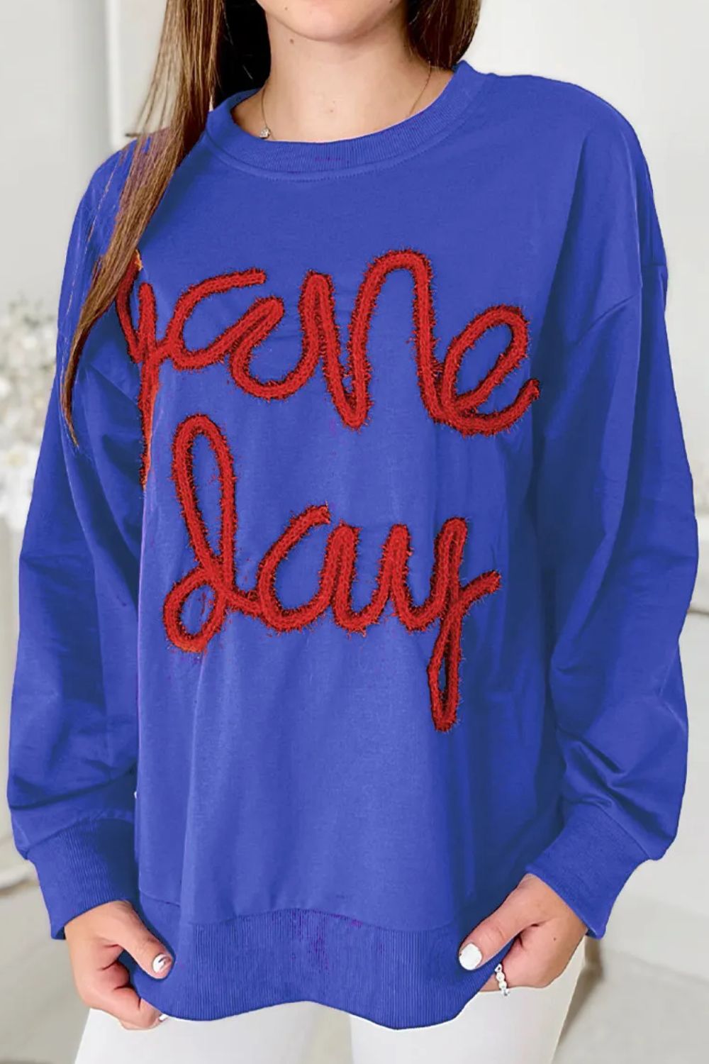 Round Neck Long Sleeve Sweatshirt