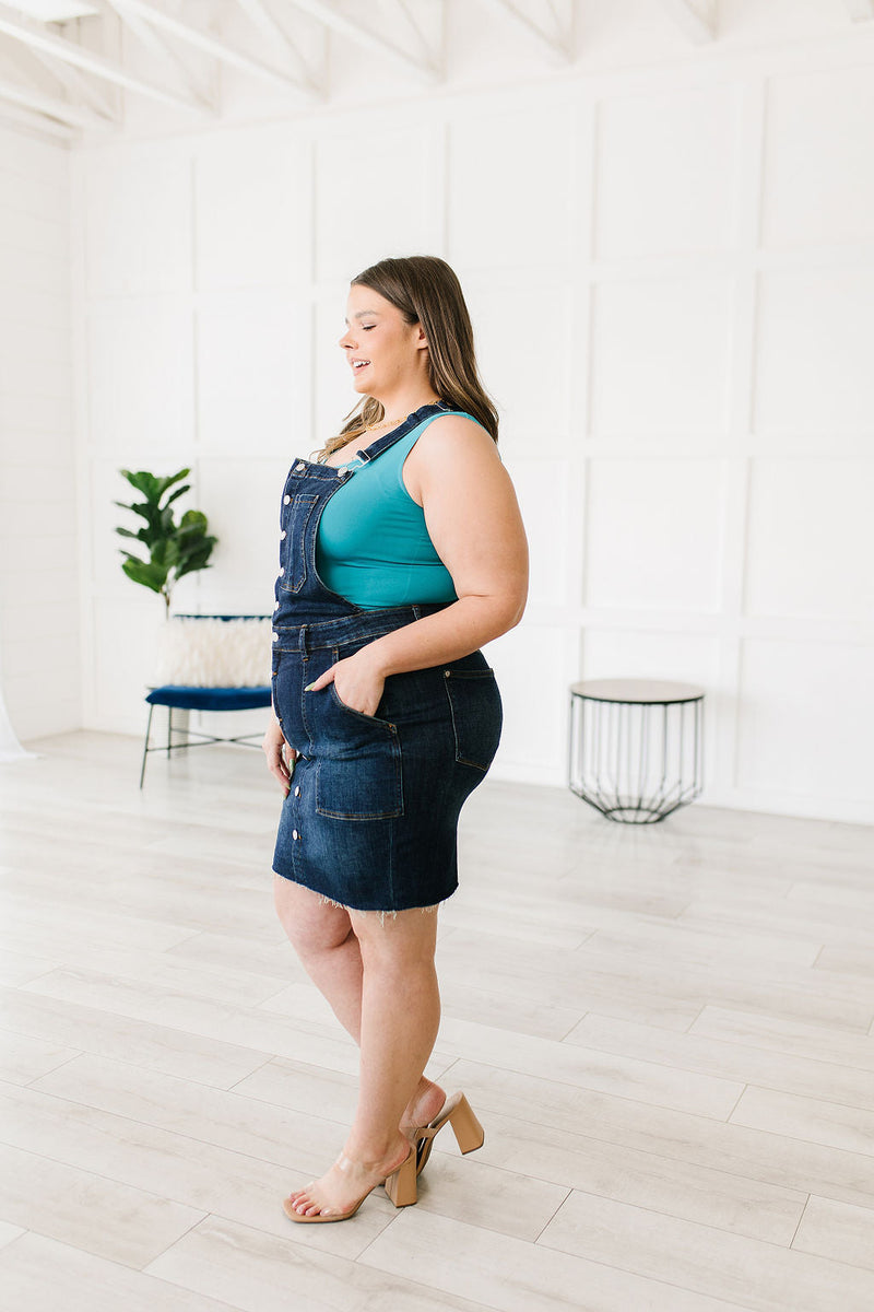 Agnes Denim Overall Dress - Judy Blue Womens Ave Shops   