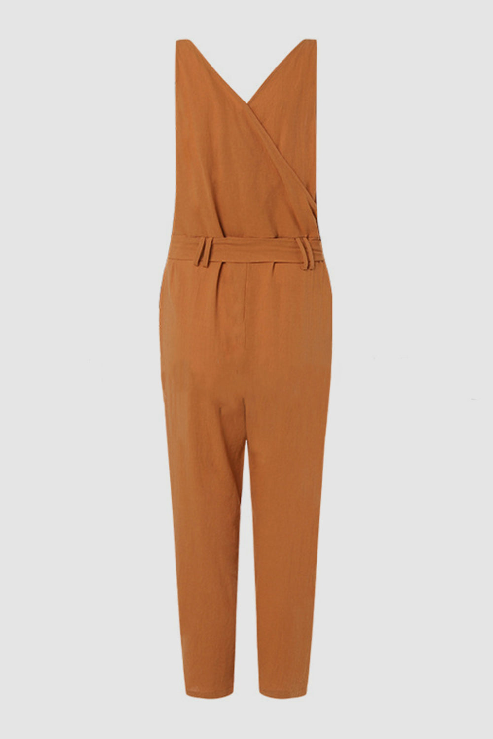 Full Size Surplice Sleeveless Jumpsuit Jumpsuits & Rompers Trendsi   