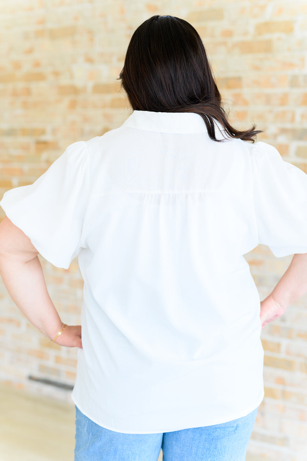 A Sixth Sense Balloon Sleeve Blouse Tops Ave Shops   