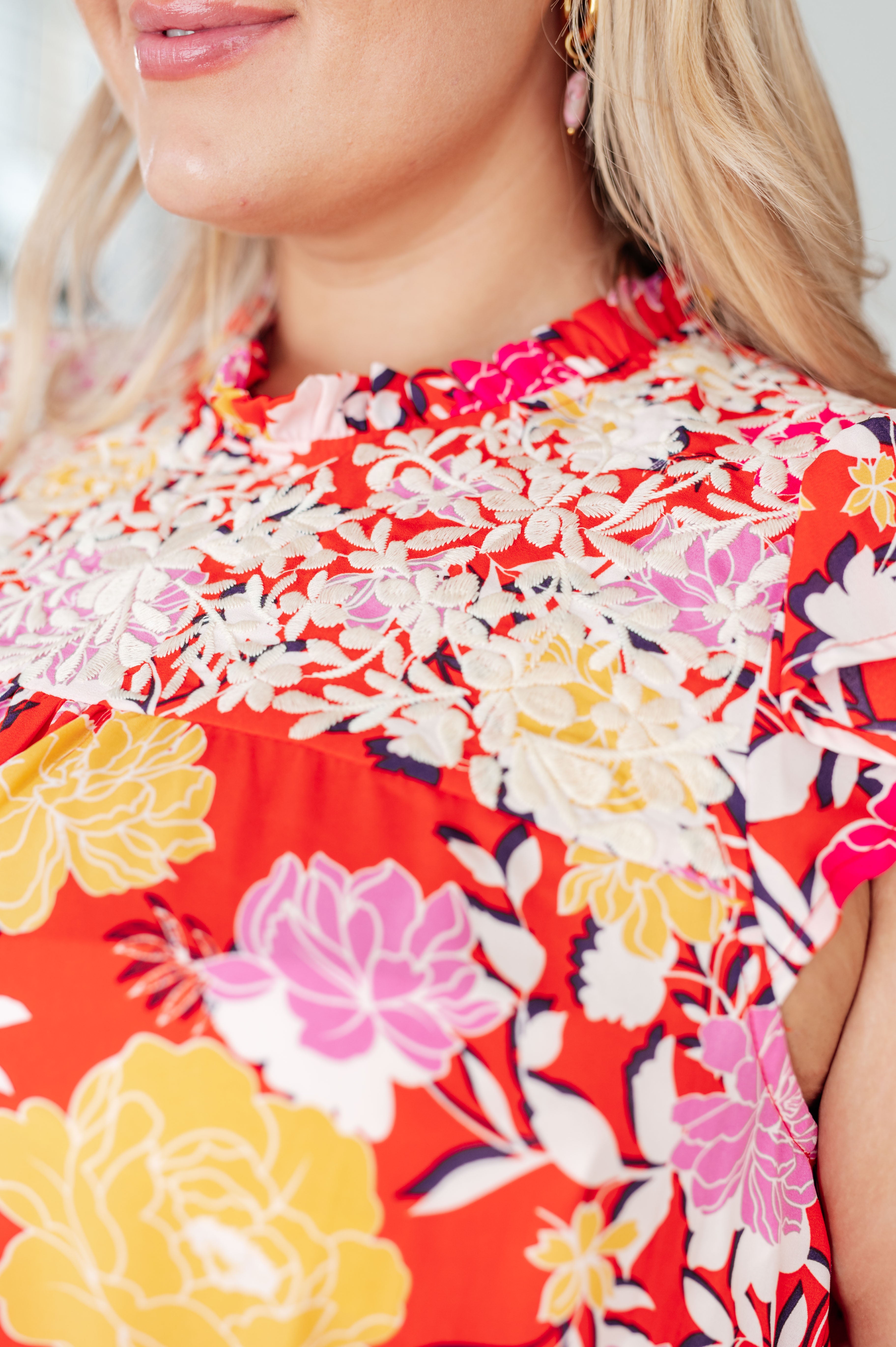 Among The Flowers Floral Top Tops Ave Shops   