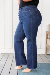 Arlo High Rise Button-Fly Straight Jeans - Judy Blue Womens Ave Shops   