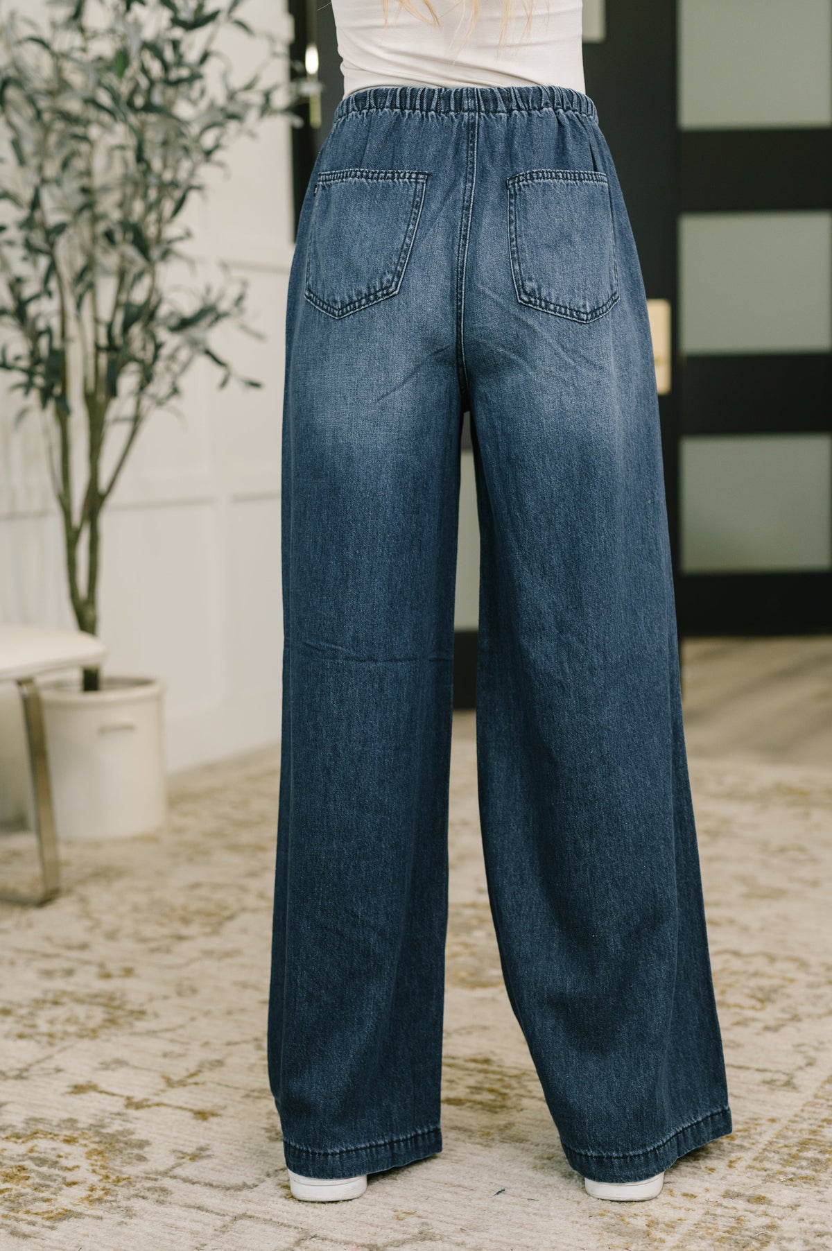 Judy Blue Ashley High Waist Featherweight Palazzo Jean