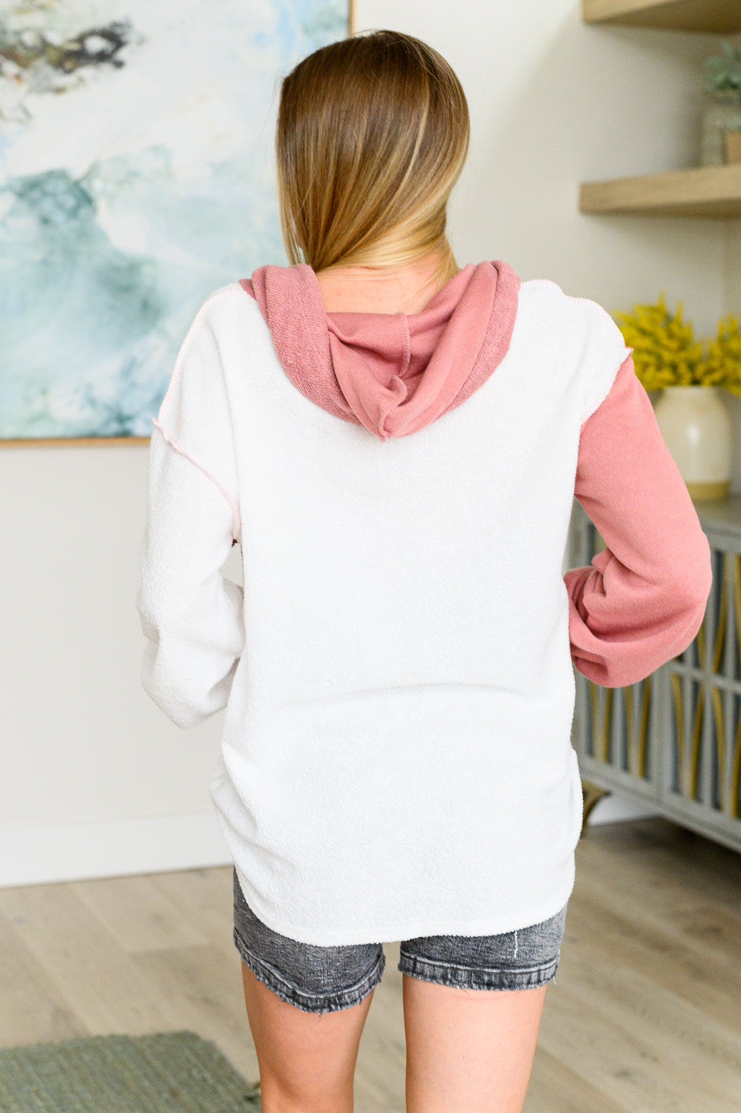 Best On The Block Color Block Hoodie Womens Ave Shops   