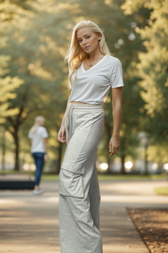 Casual Trend - Knit Cargo Pants  Boutique Simplified   