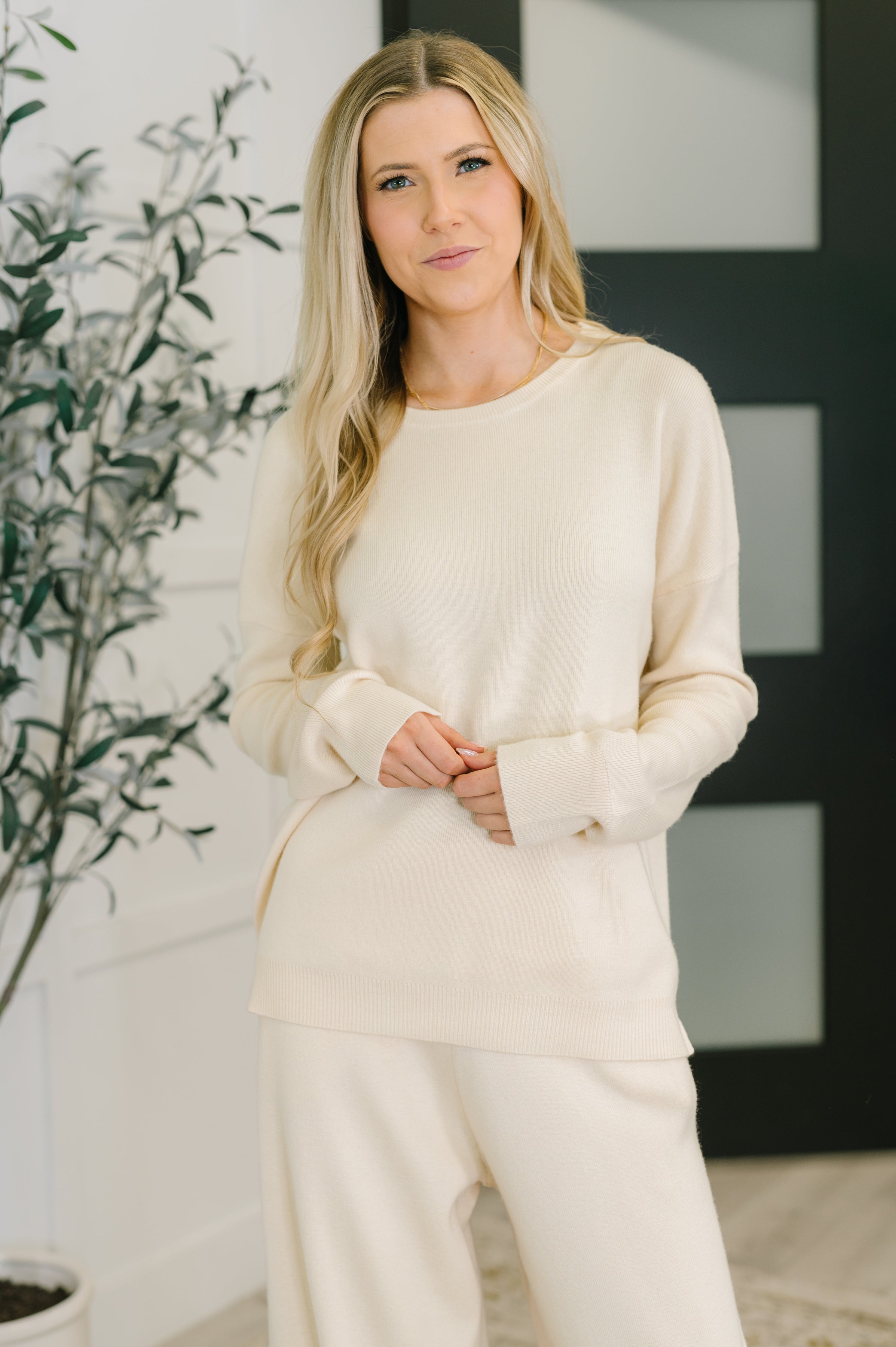 Clove Cozy Sweater in Oat
