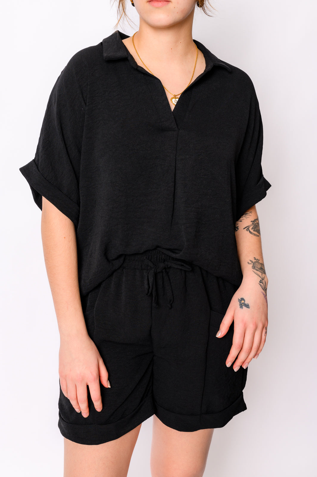 Because I Said So Dolman Sleeve Top in Black Womens Ave Shops   