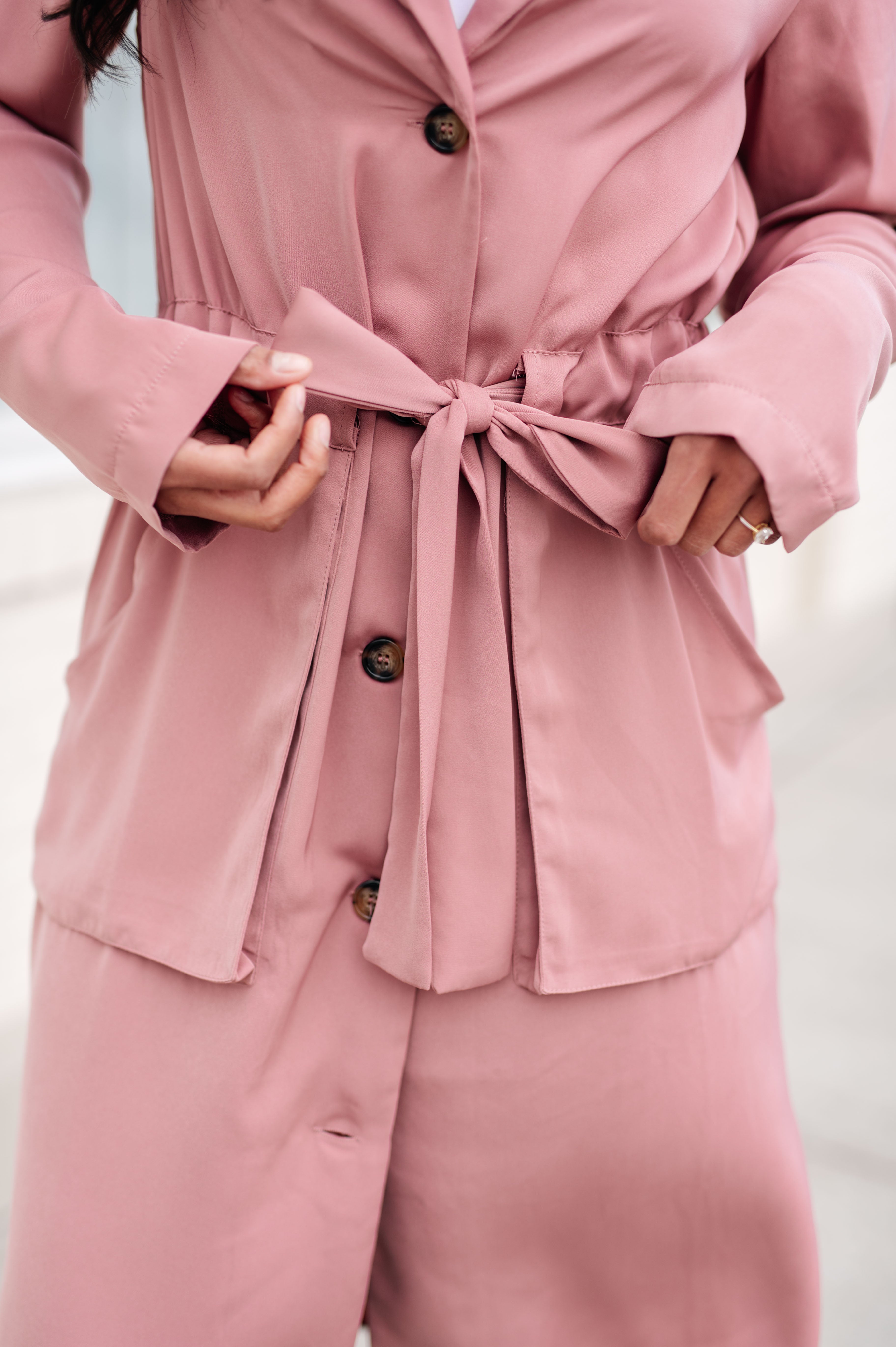 First Day Of Spring Jacket in Dusty Mauve Womens Ave Shops   