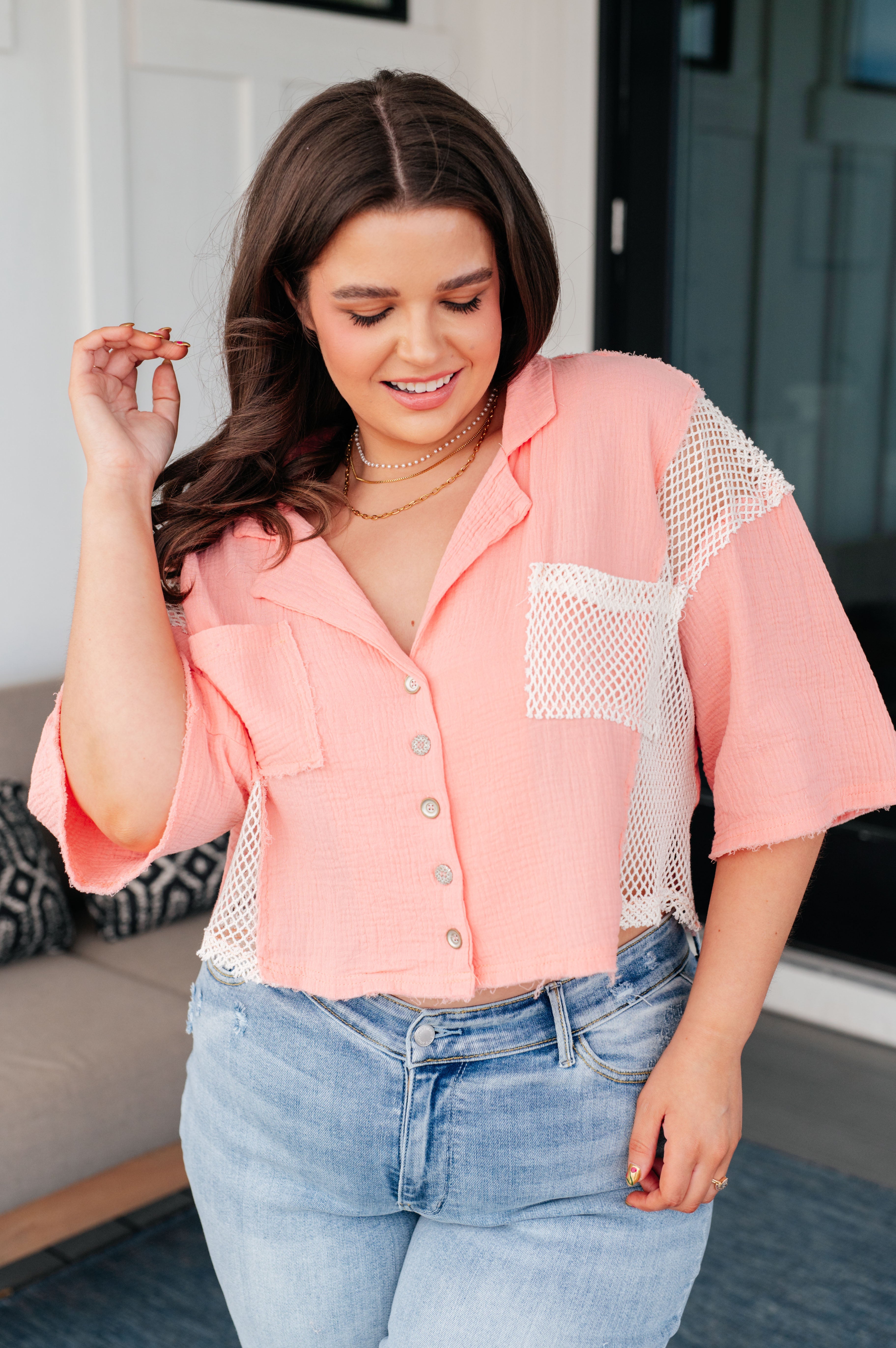 Havana Nights Button Up Top Tops Ave Shops   