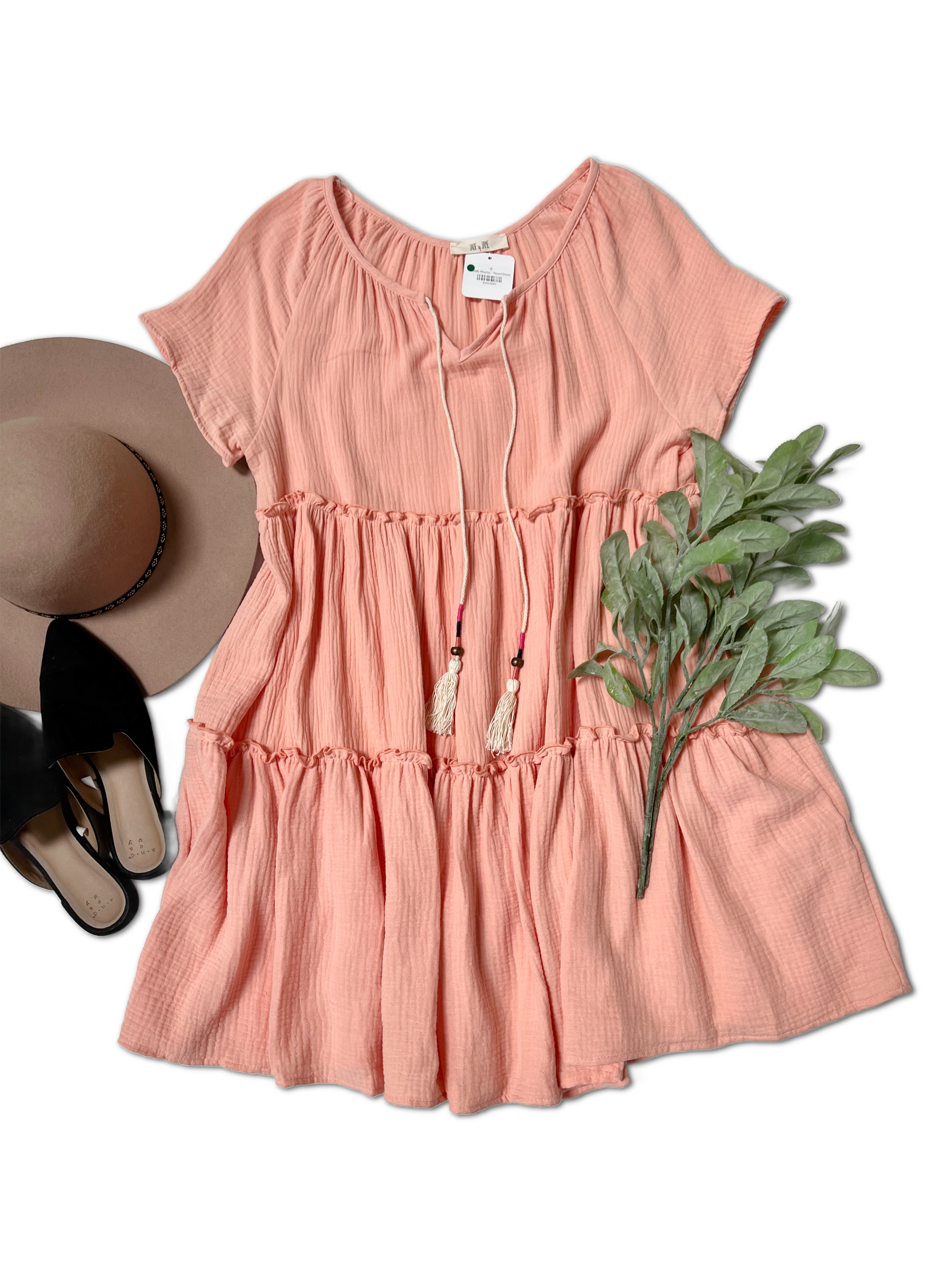 Totally Peachy - Tassel Dress  Boutique Simplified   