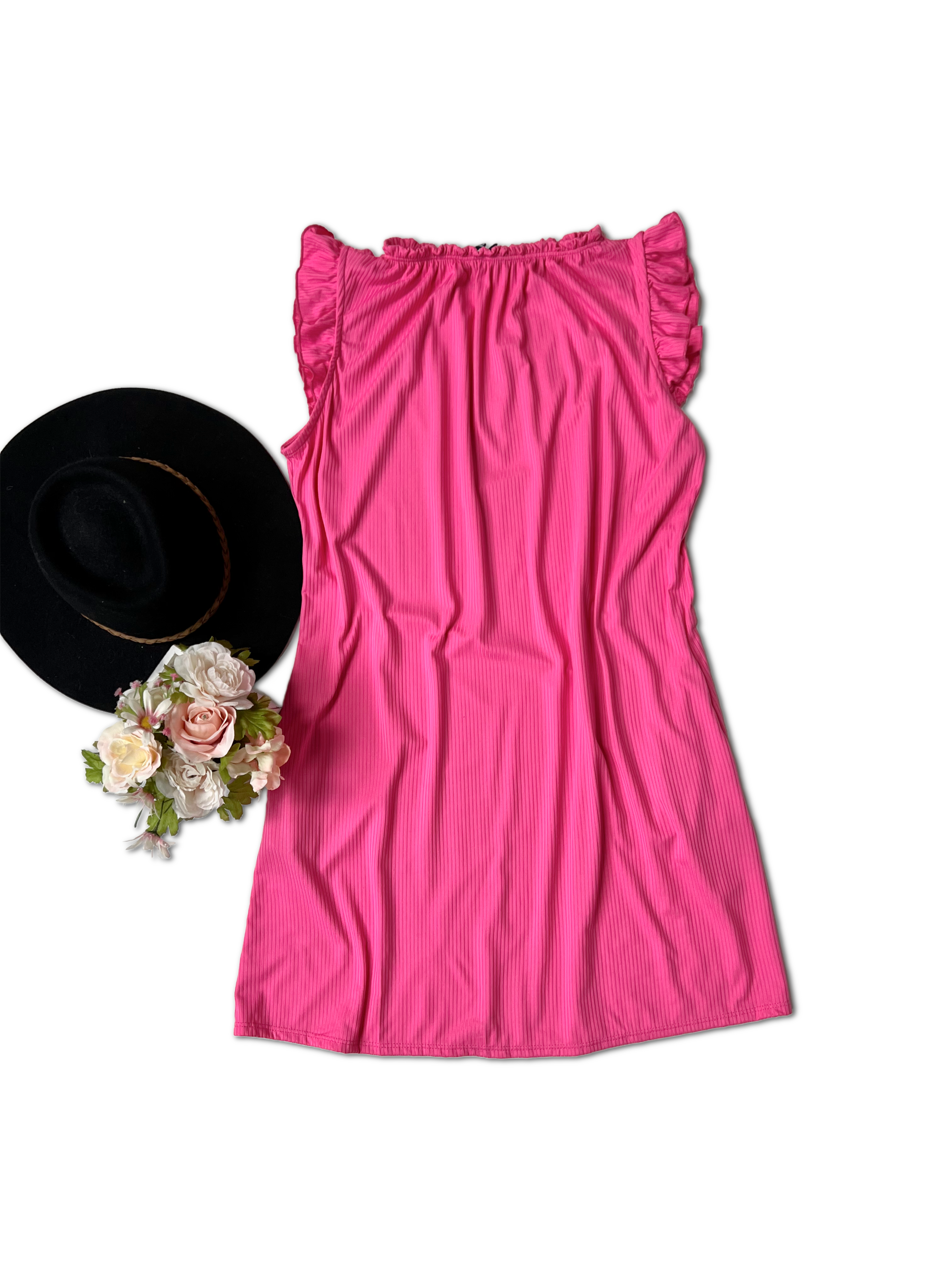 Kira Ruffle Sleeve Dress  Boutique Simplified   