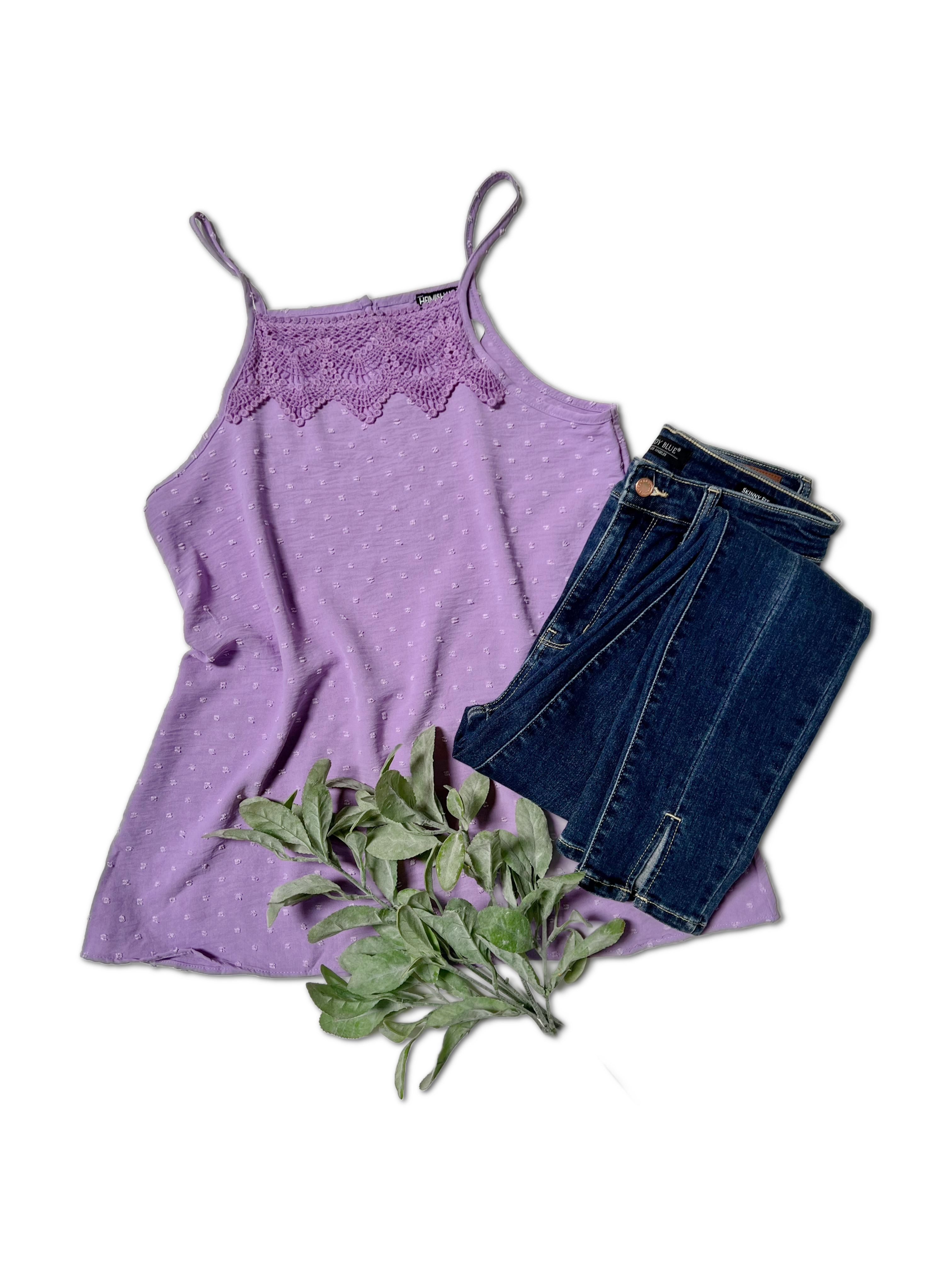 Dot Off The Press - Lavender Tank  Boutique Simplified   