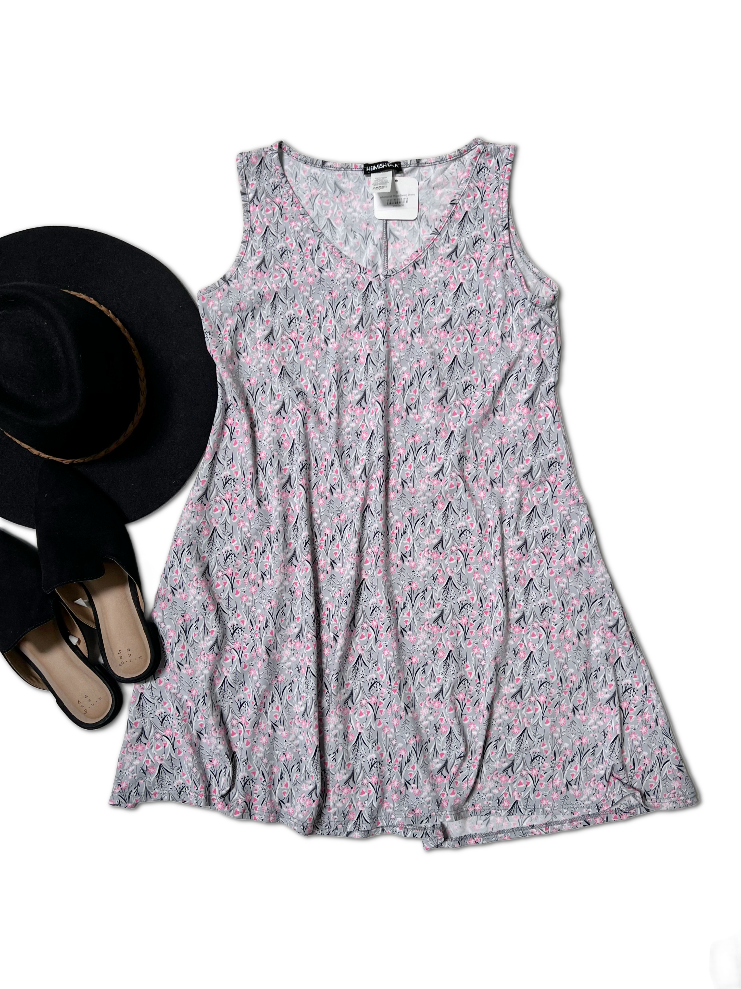 Whimsical Floral Swing Dress  Boutique Simplified   