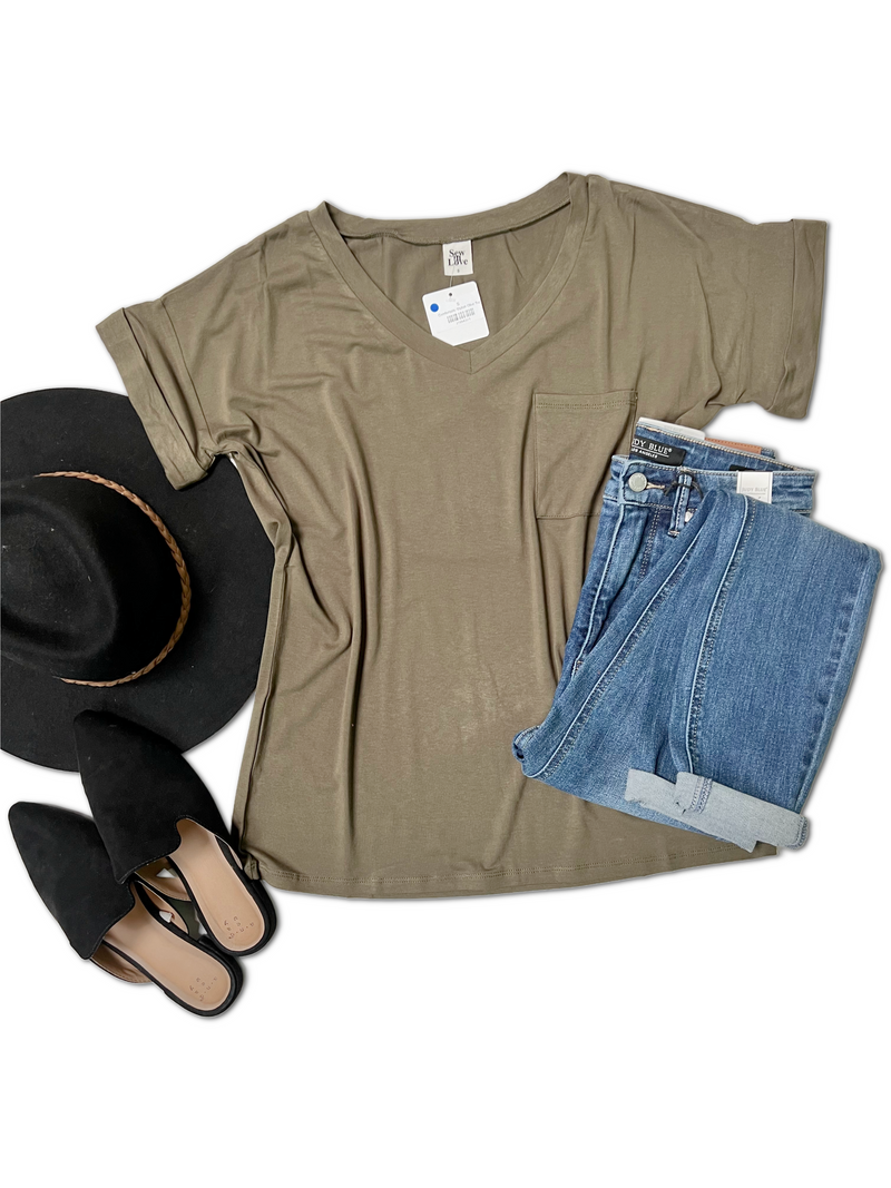 Comfortably Stylish Olive Top  Boutique Simplified   