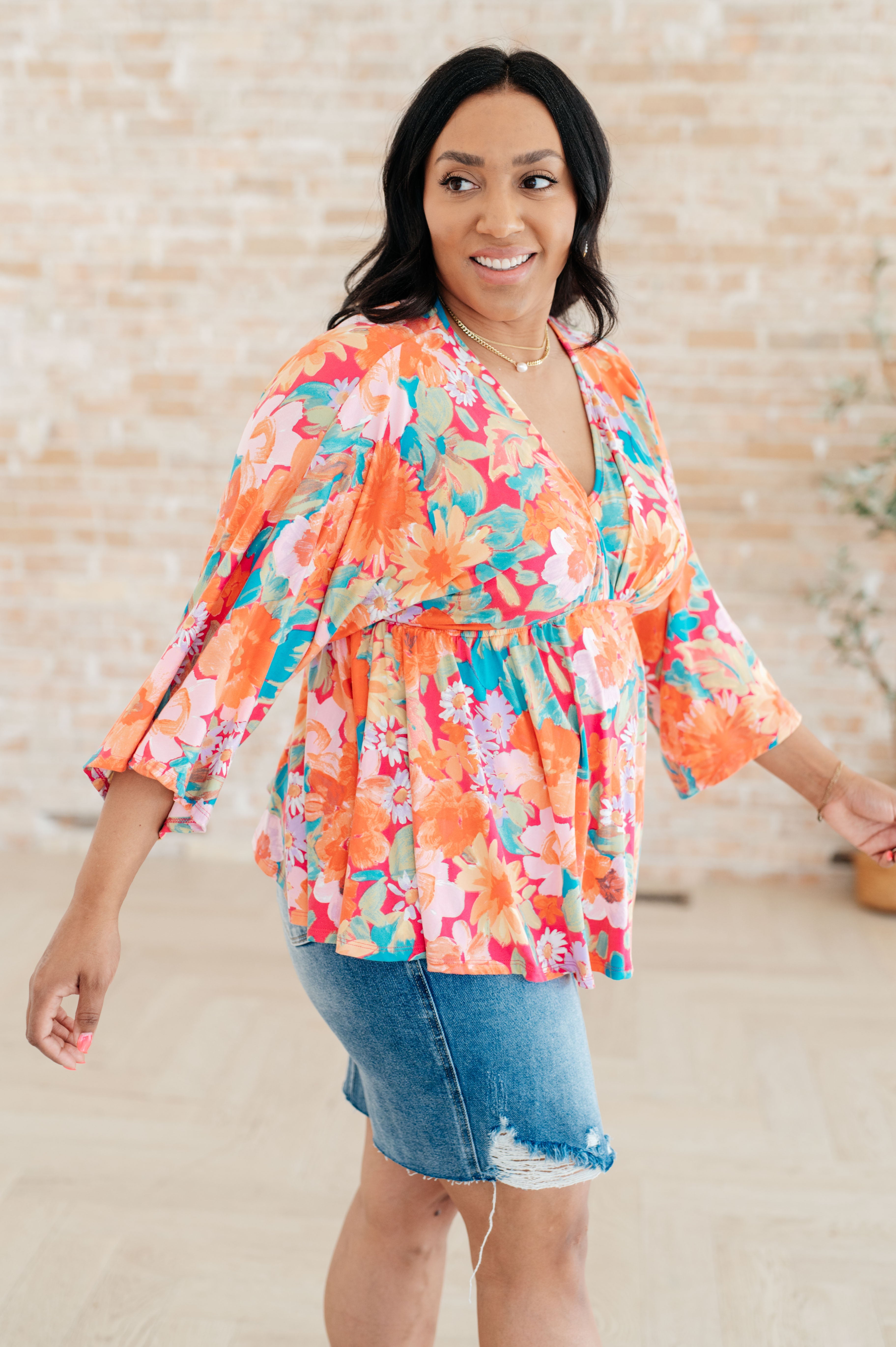 In Other Words, Hold My Hand V-Neck Blouse Tops Ave Shops   