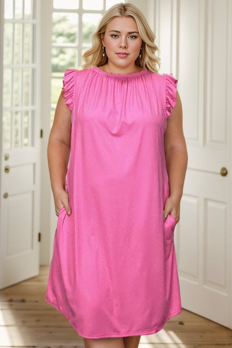 Kira Ruffle Sleeve Dress  Boutique Simplified   