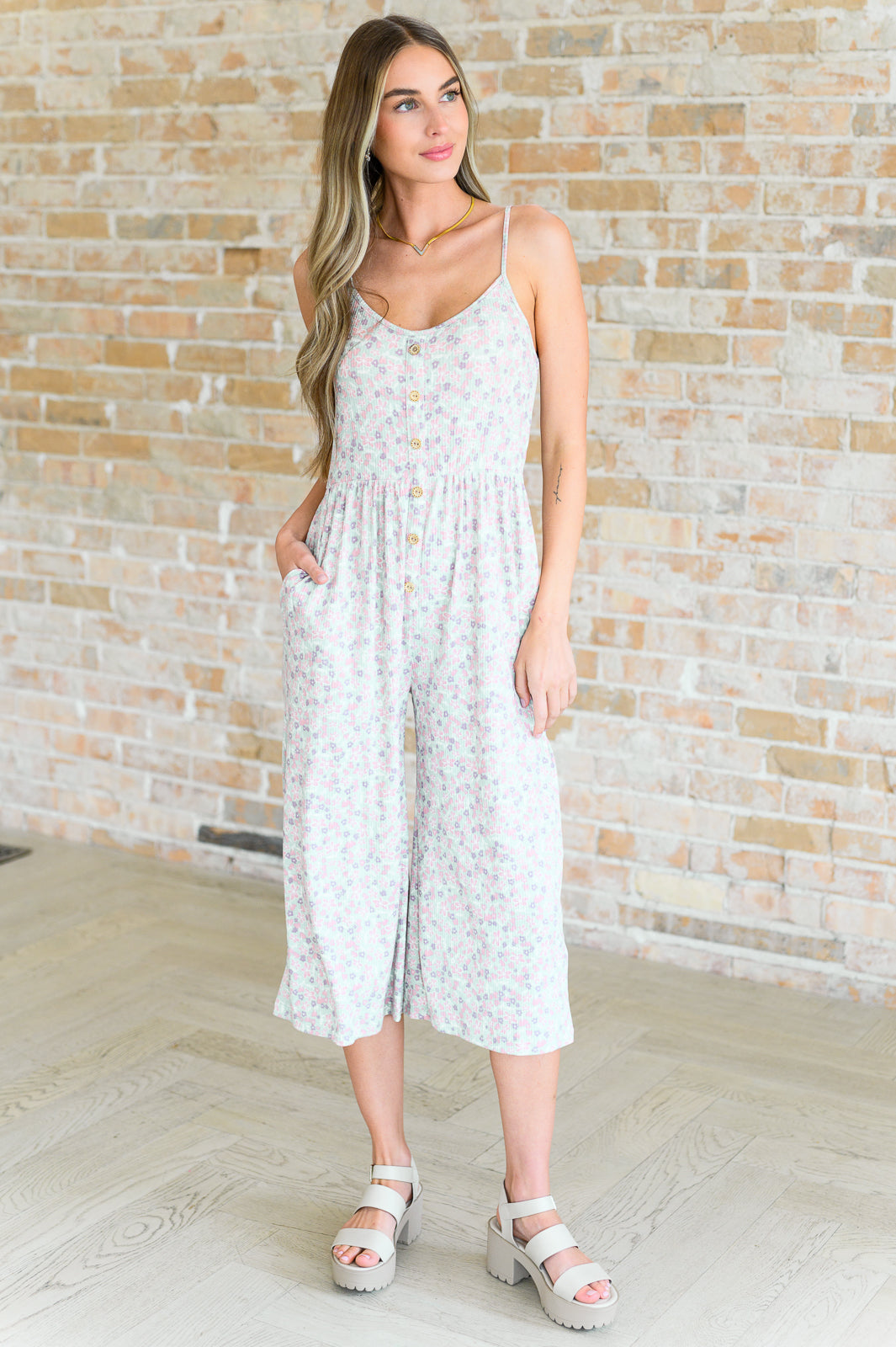 Lucky In Love Floral Jumpsuit Jumpsuits & Rompers Ave Shops   