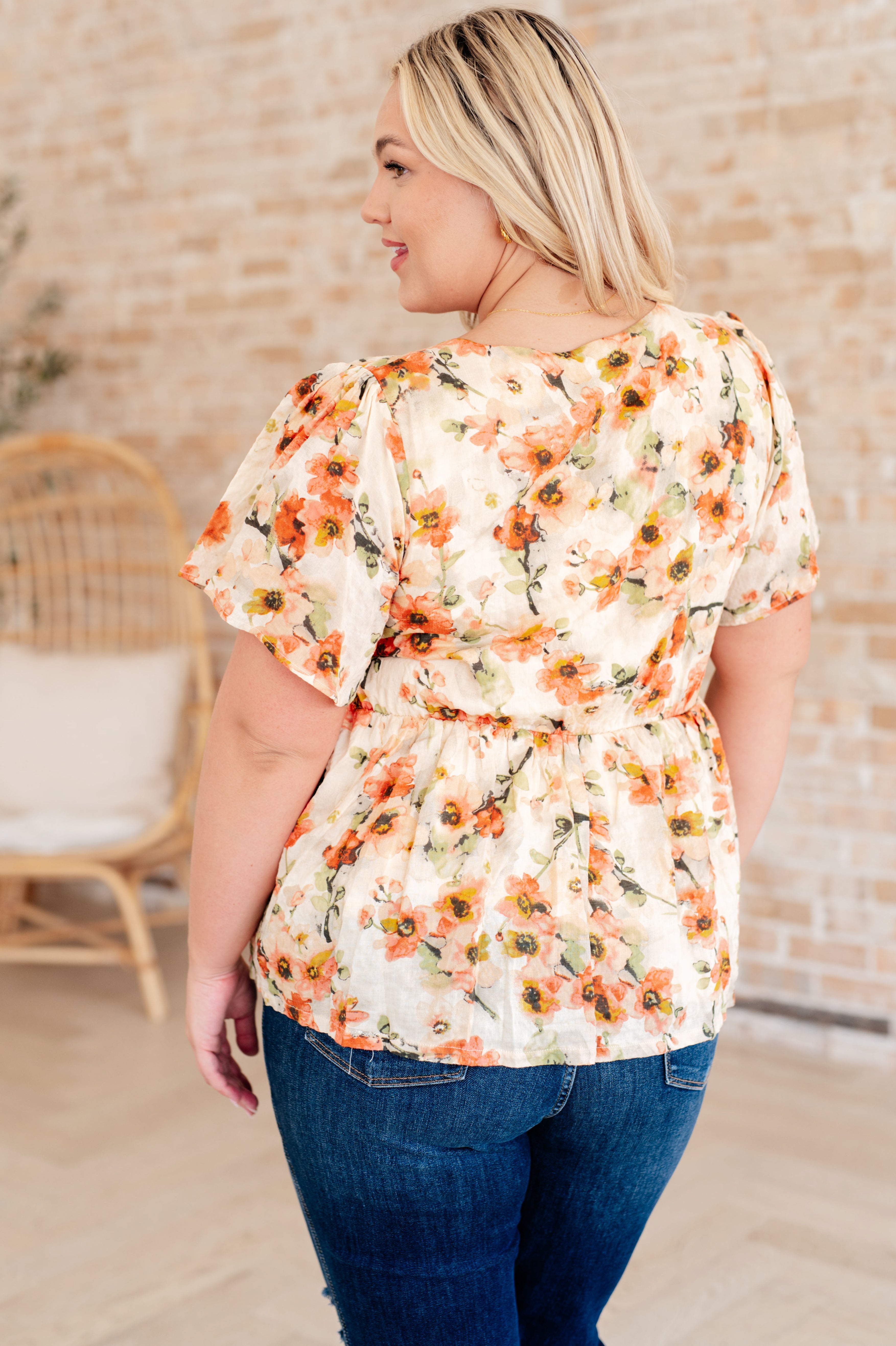 Magic Dance Square Neck Floral Blouse Tops Ave Shops   