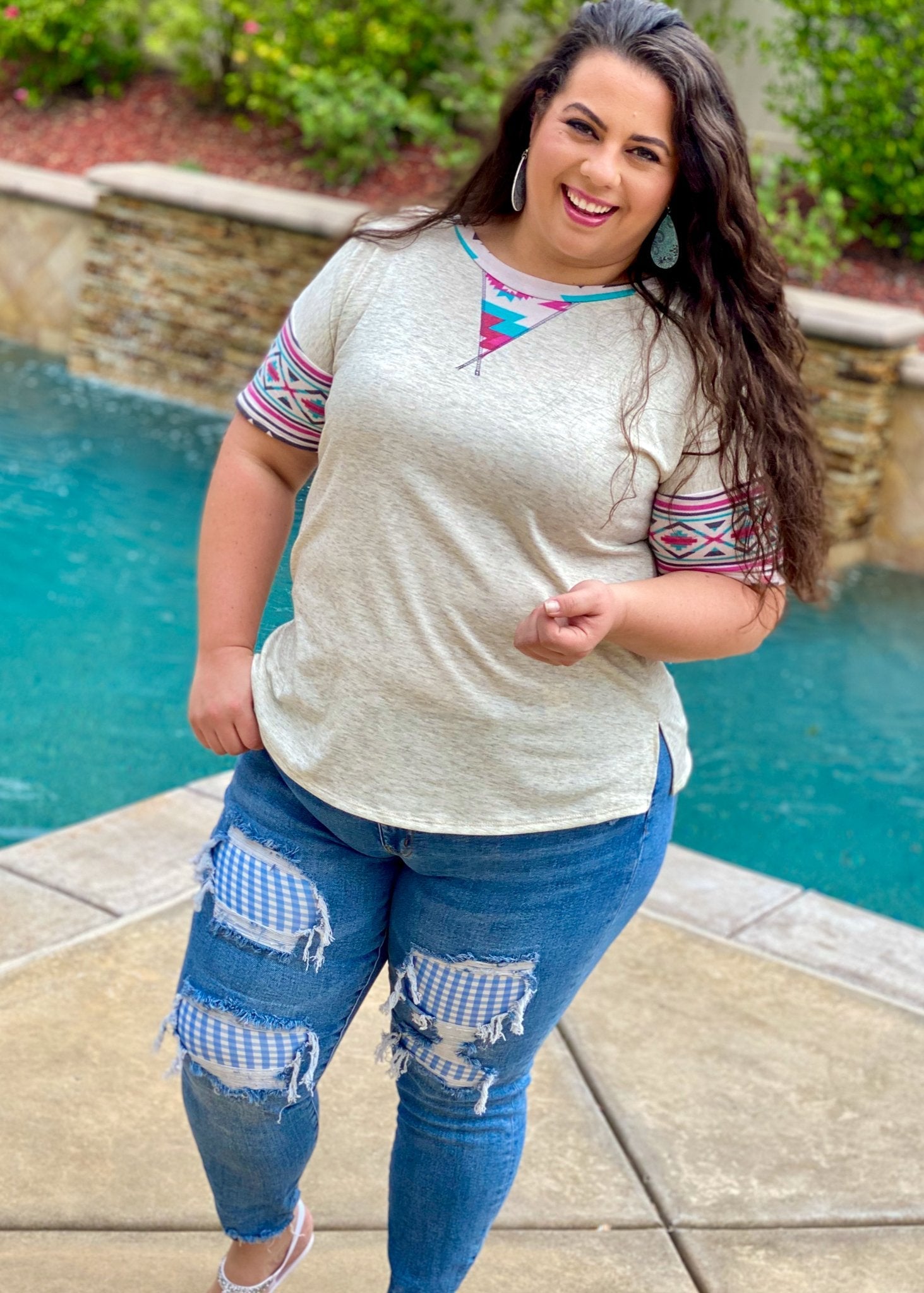OPTIMIZE_BACKUP_PRODUCT_Sweet Summer Gingham Judy Blue Skinnies  Boutique Simplified   