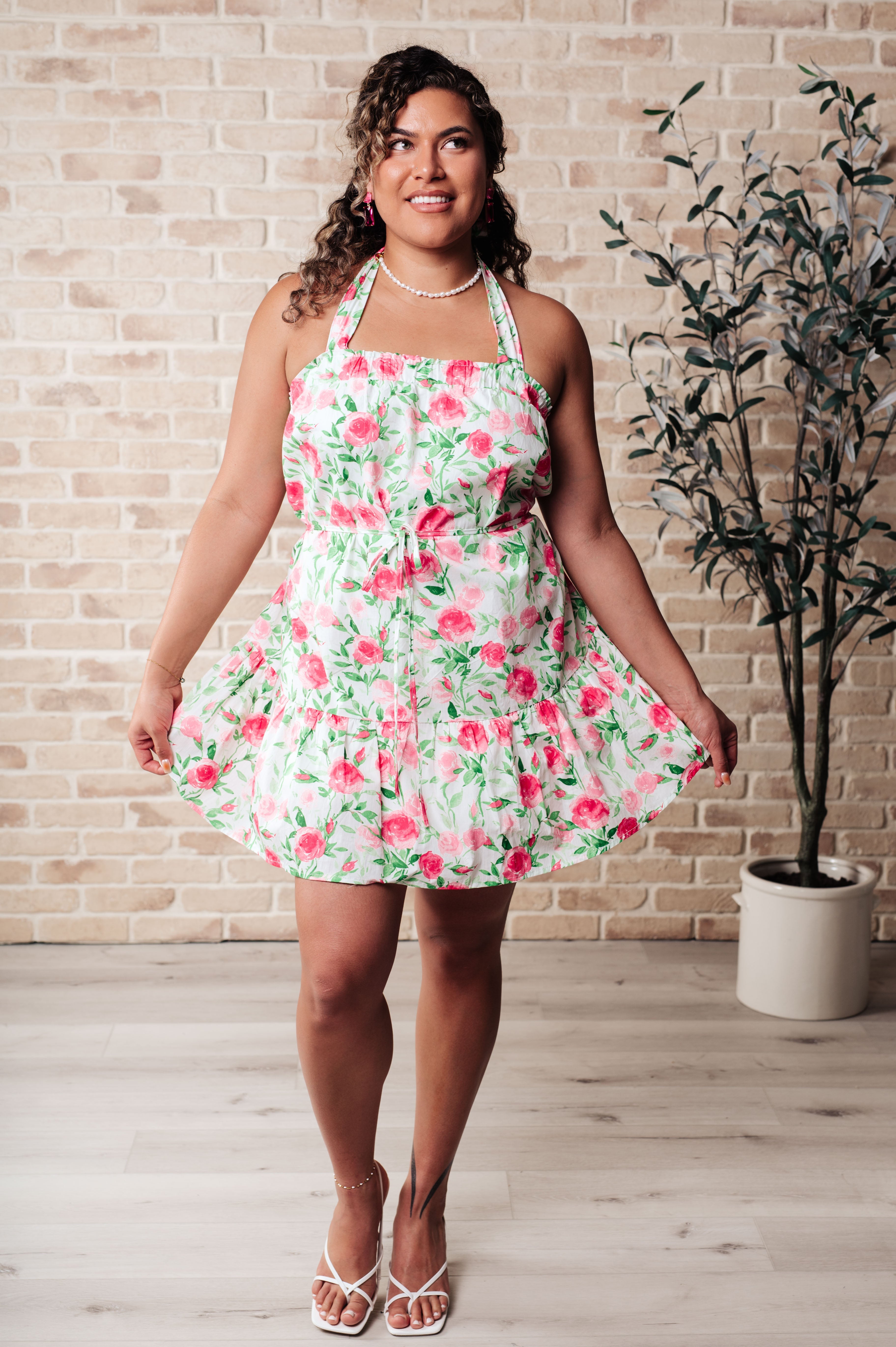 Soul Tied Floral Dress in Pink Dresses Ave Shops   