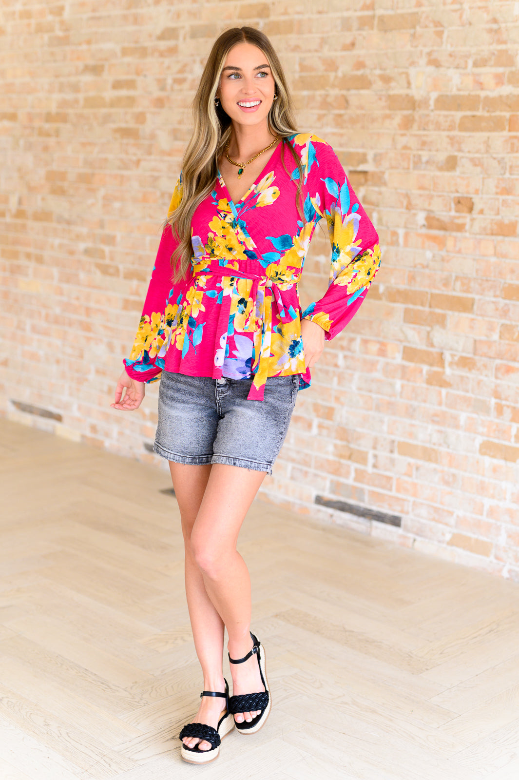 Spring to Be Sprung V-Neck Floral Blouse Tops Ave Shops   