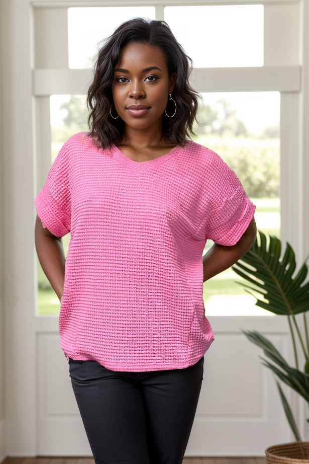 Strawberry Kissed Knit Dolman  Boutique Simplified   