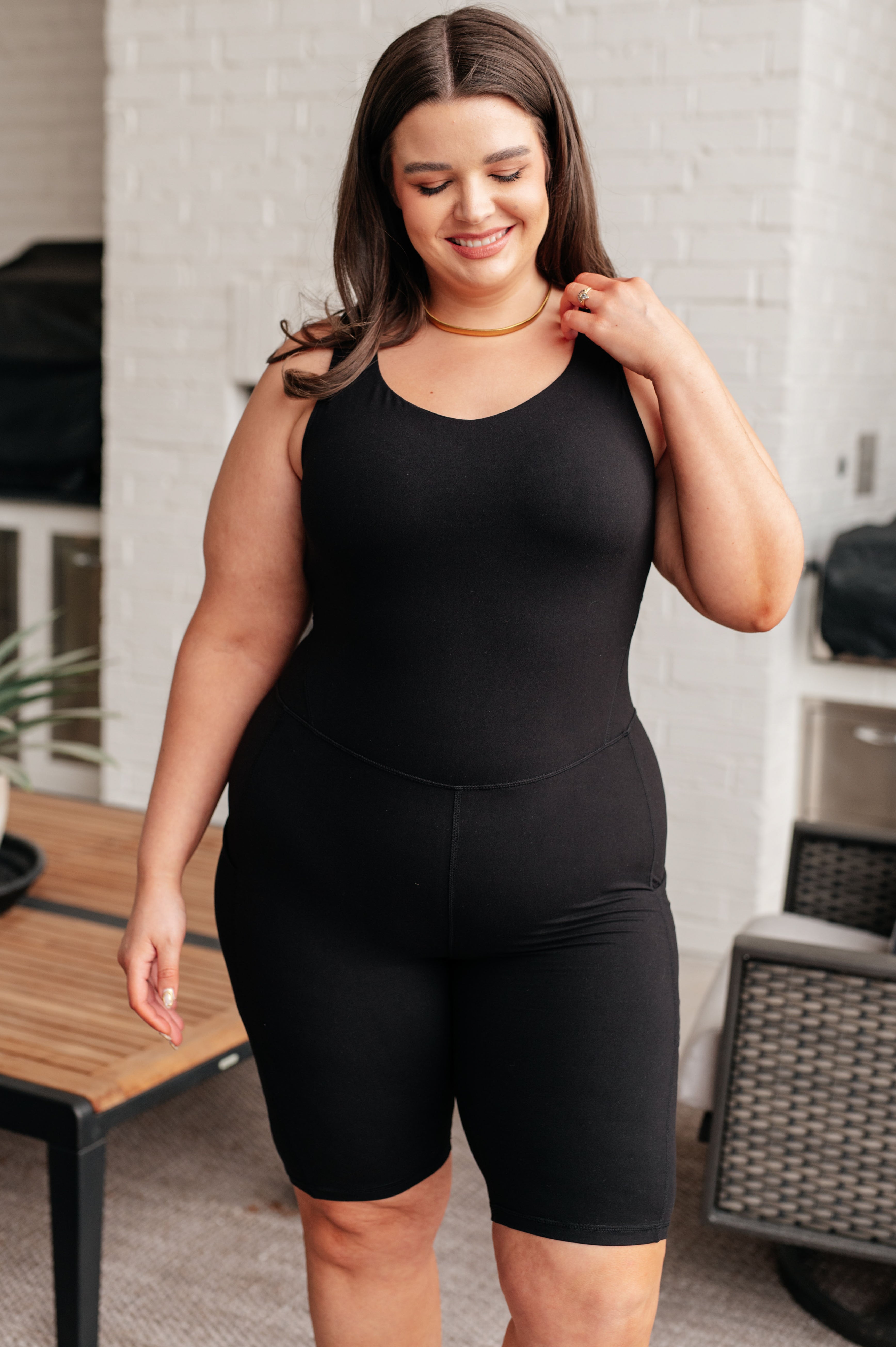 Sun Salutations Body Suit in Black Athleisure Ave Shops   