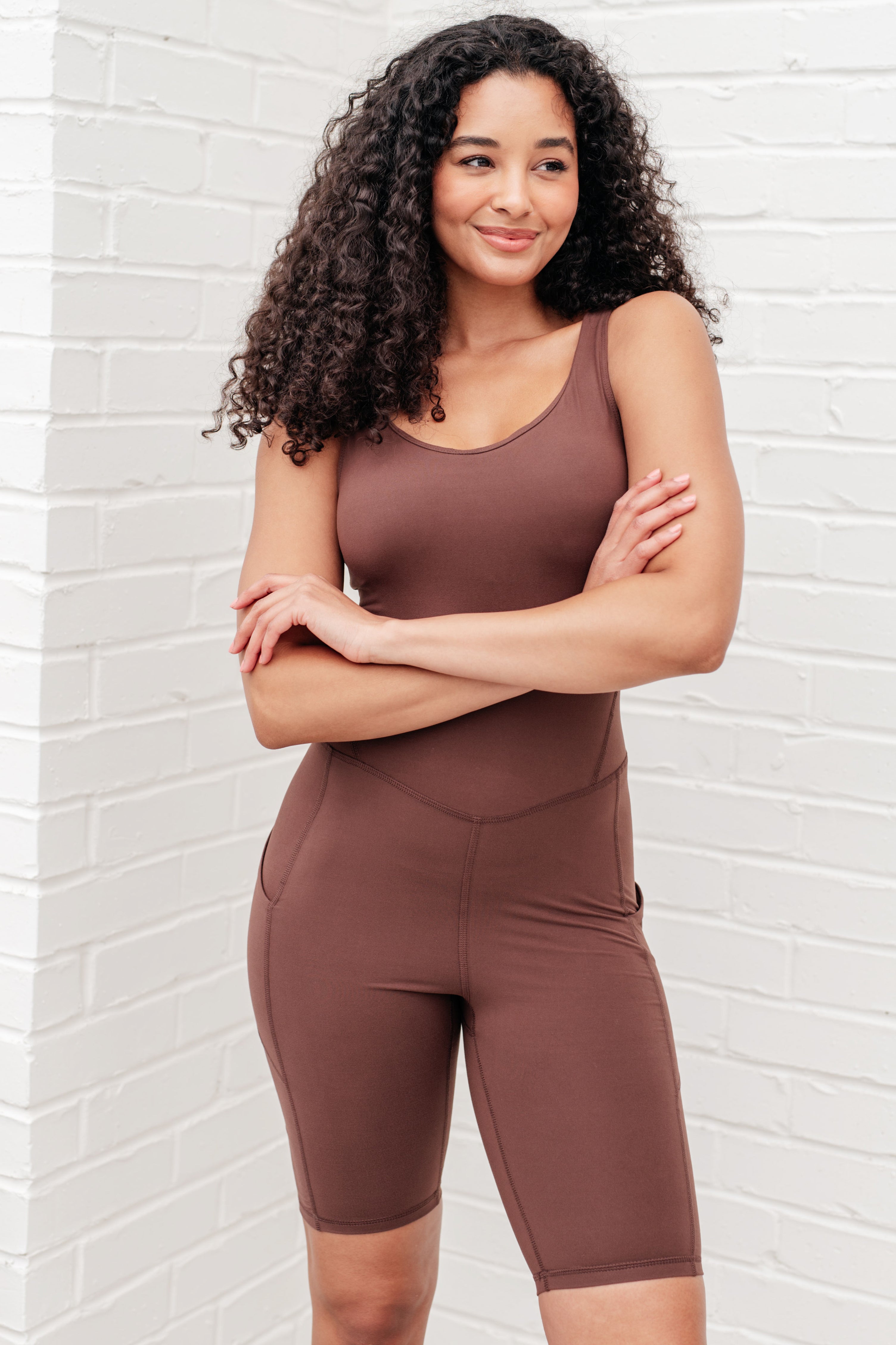 Sun Salutations Body Suit in Java Athleisure Ave Shops   