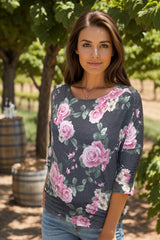 Time To Bloom - Dolman  Boutique Simplified   
