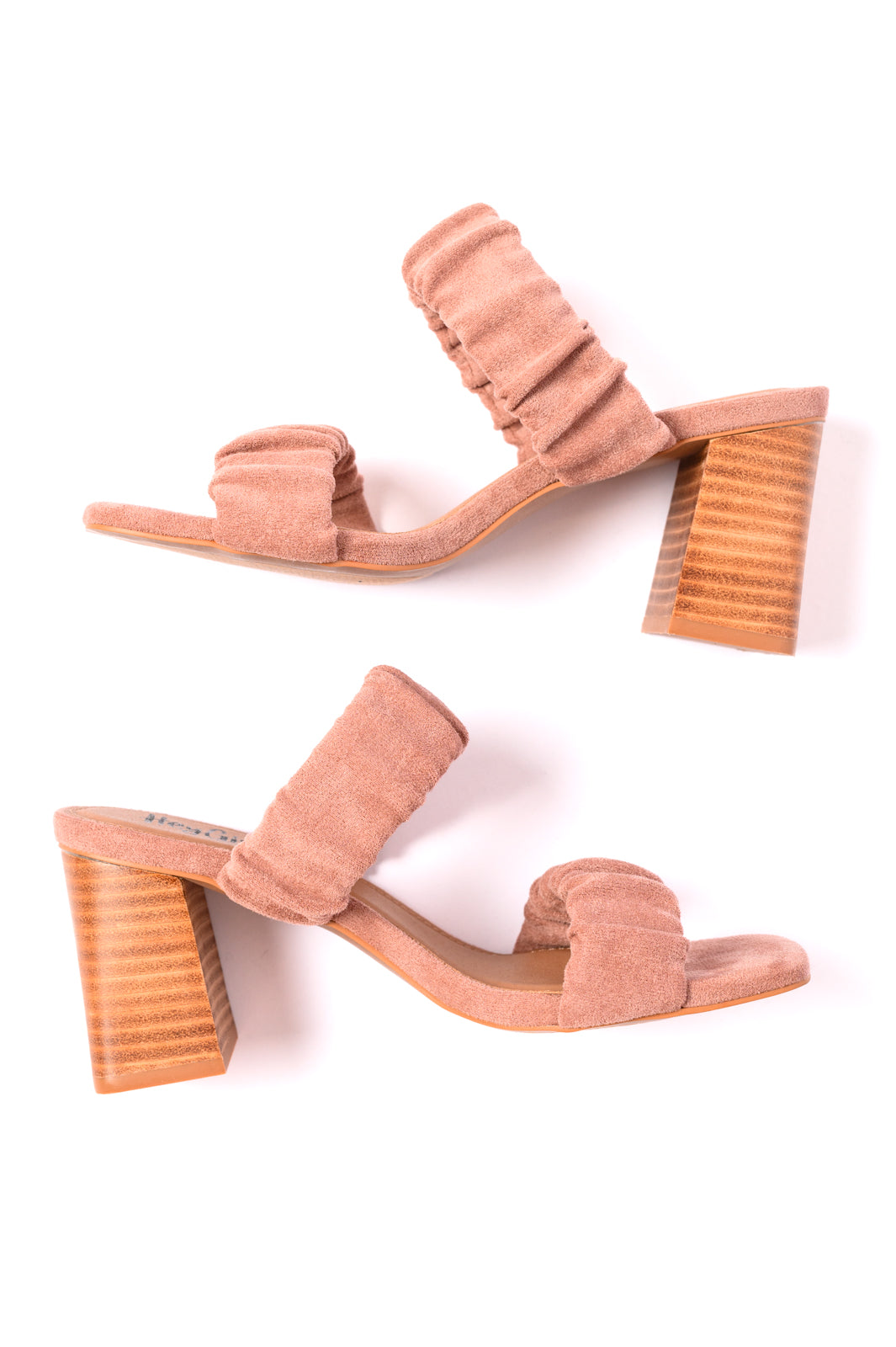 Tropic Like it's Hot Heels in Blush Suede Womens Ave Shops   