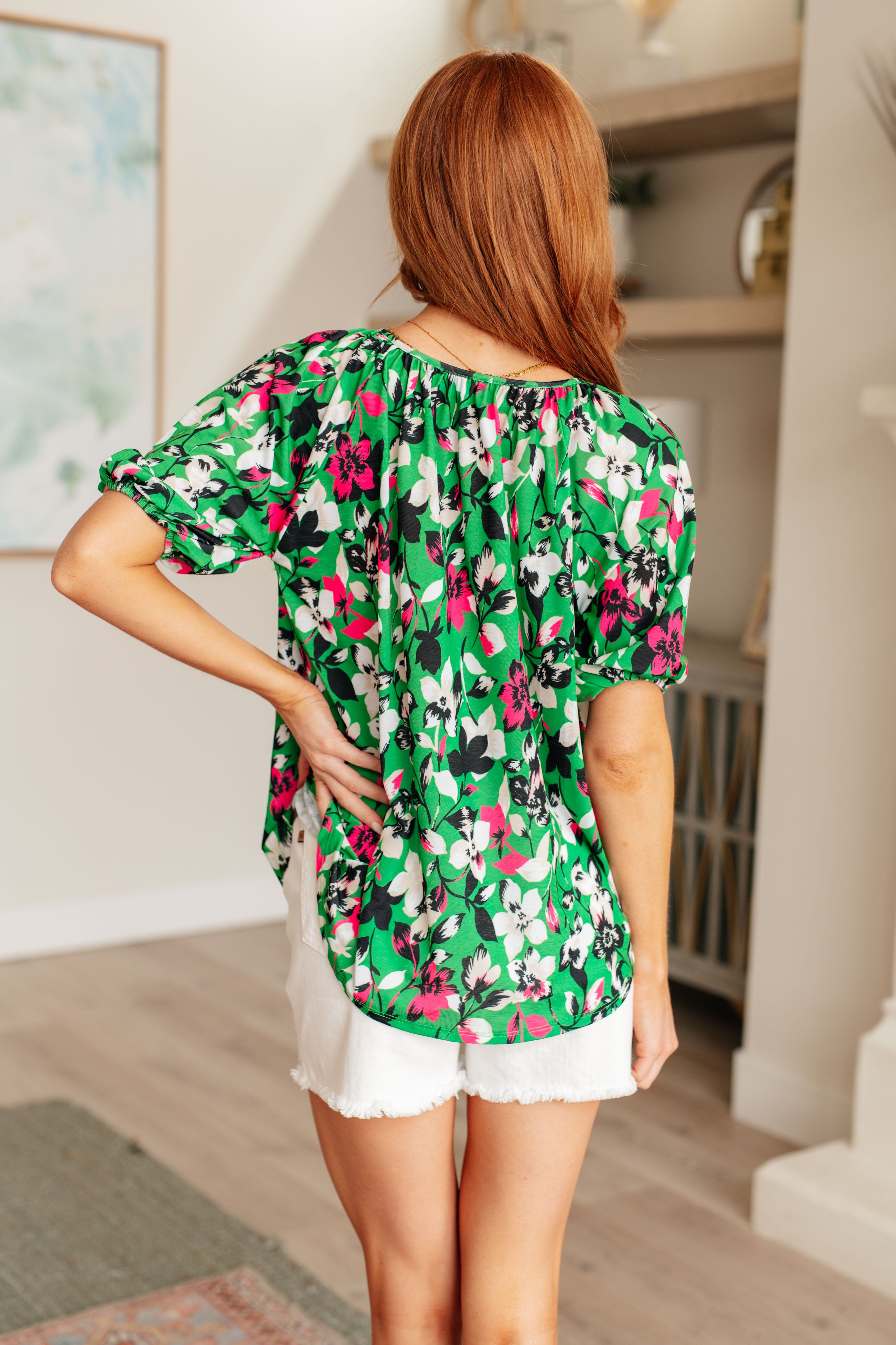 Wild and Bright Floral Top Tops Ave Shops   