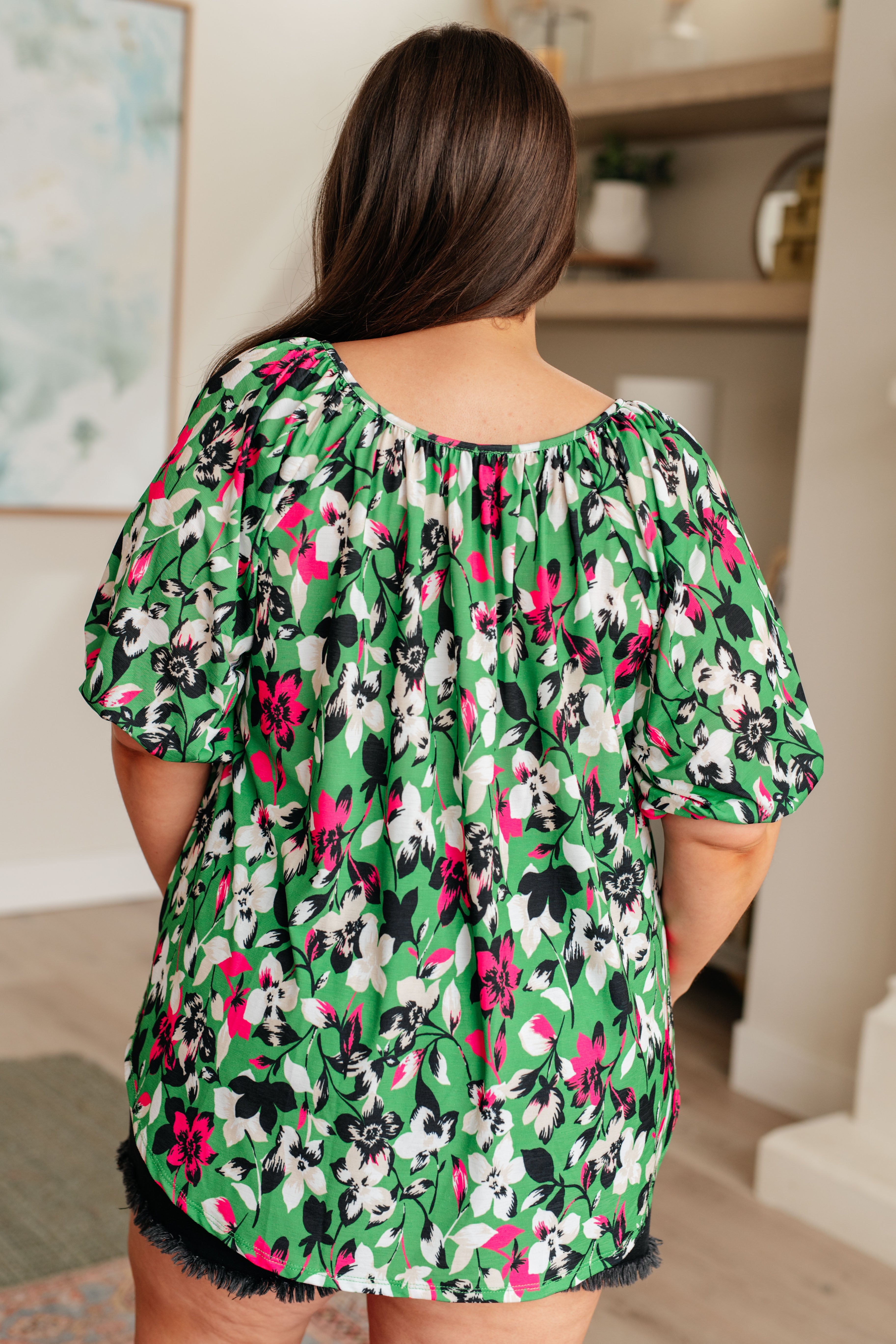 Wild and Bright Floral Top Tops Ave Shops   