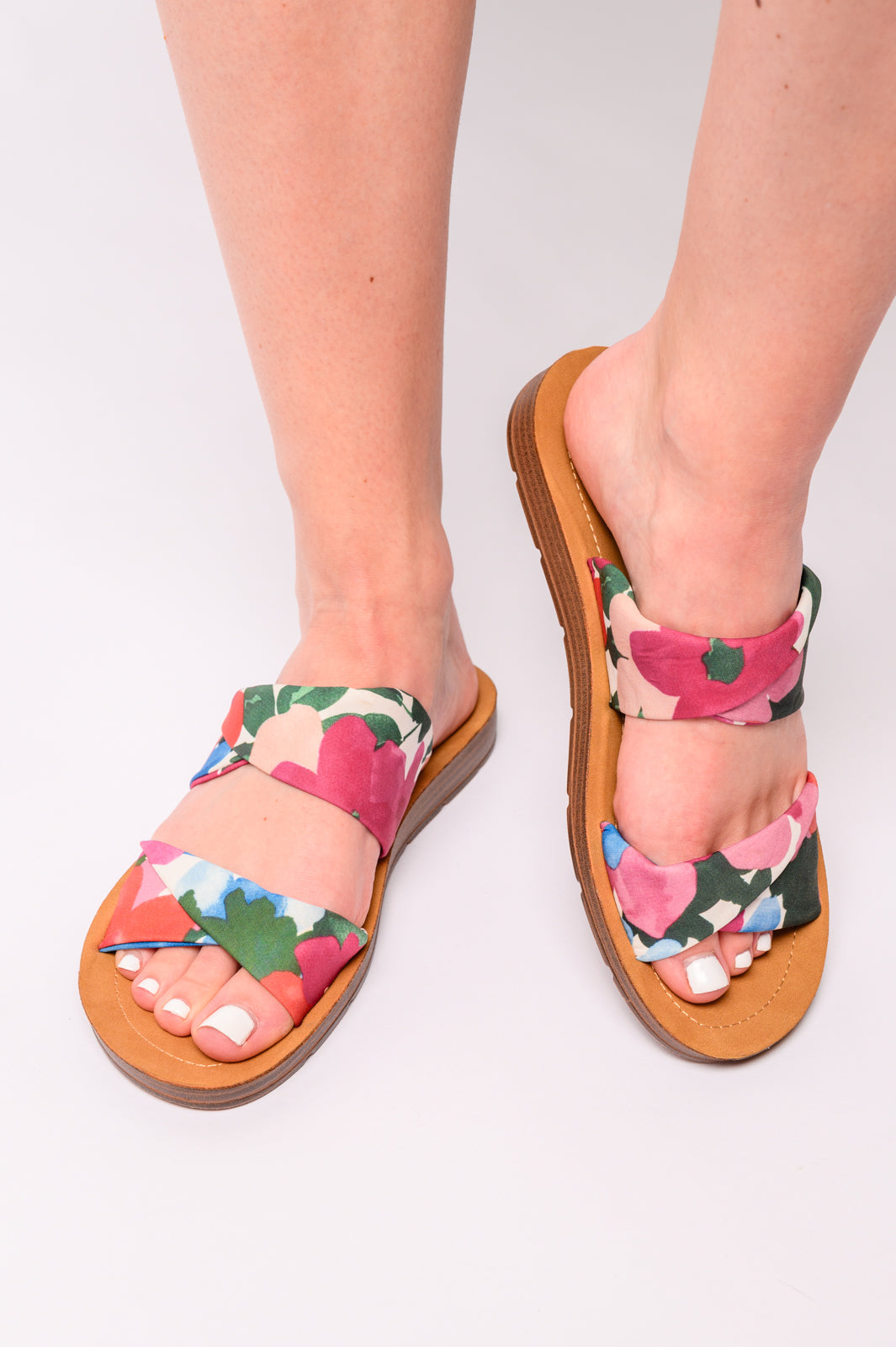 With a Twist Sandal in Flowers Womens Ave Shops   