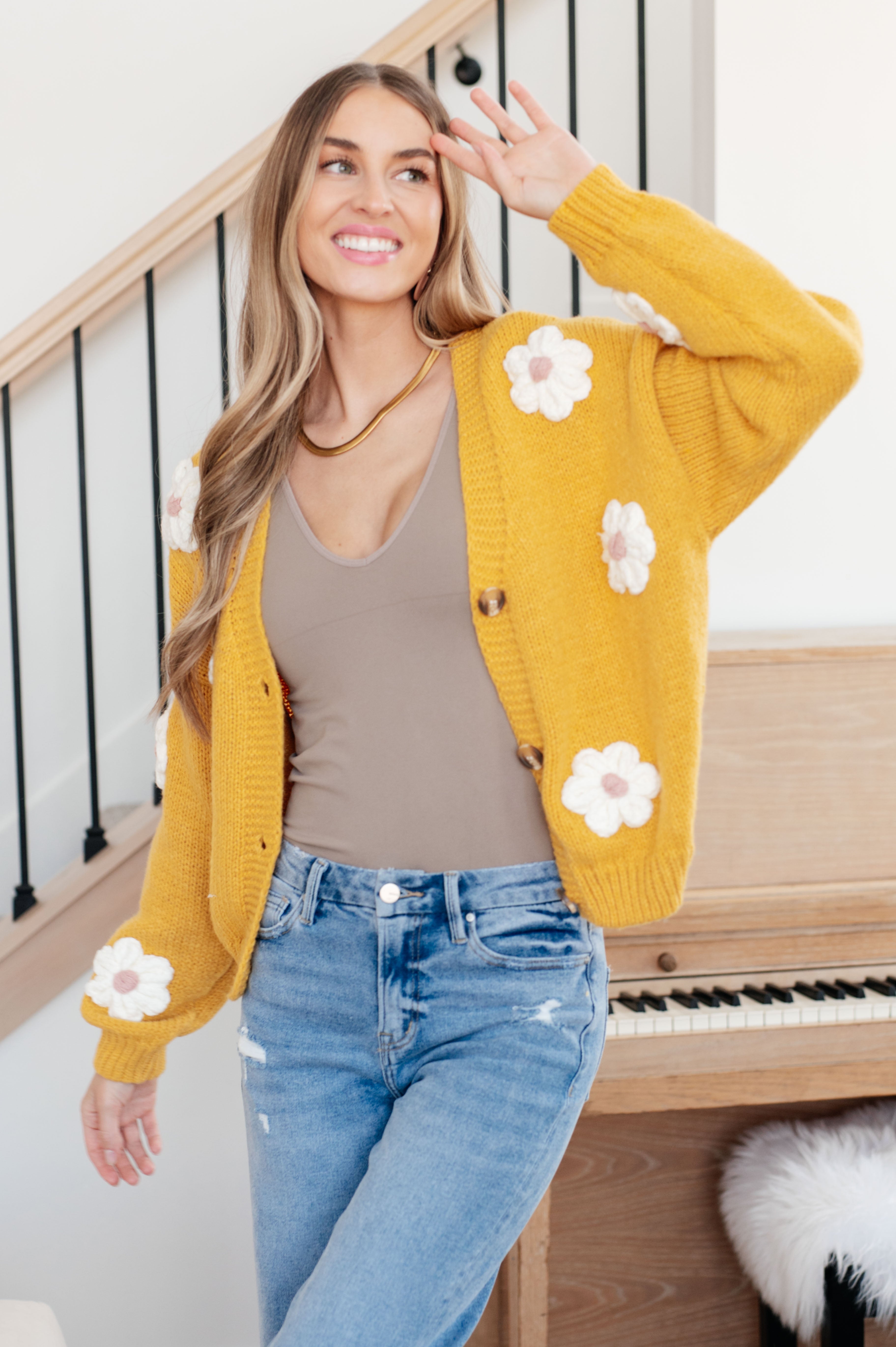 You're Enough Floral Cardigan Womens Ave Shops   