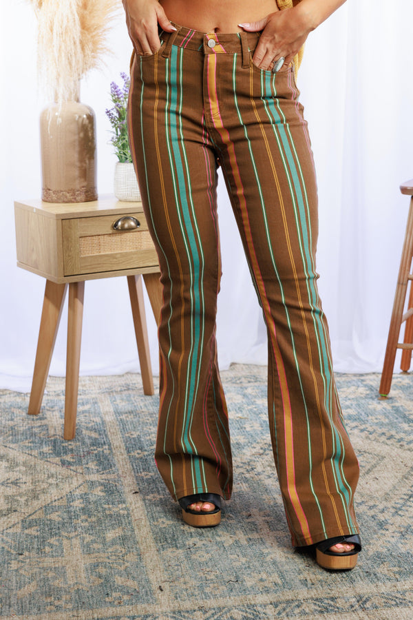 Astrid Judy Blue Striped Flares Giftmas Boutique Simplified   