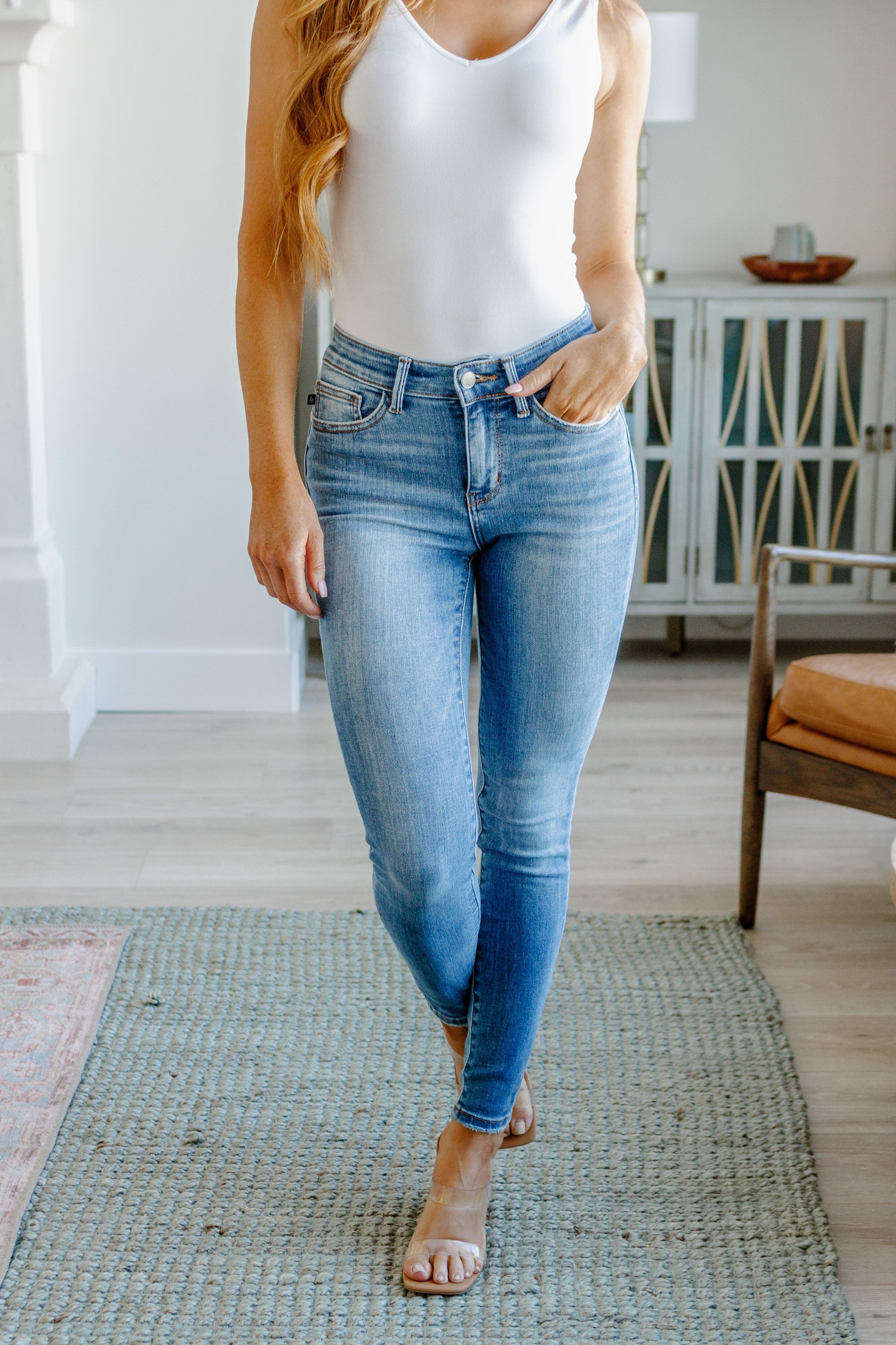 Catherine Mid Rise Vintage Skinny Jeans - Judy Blue Womens Ave Shops   