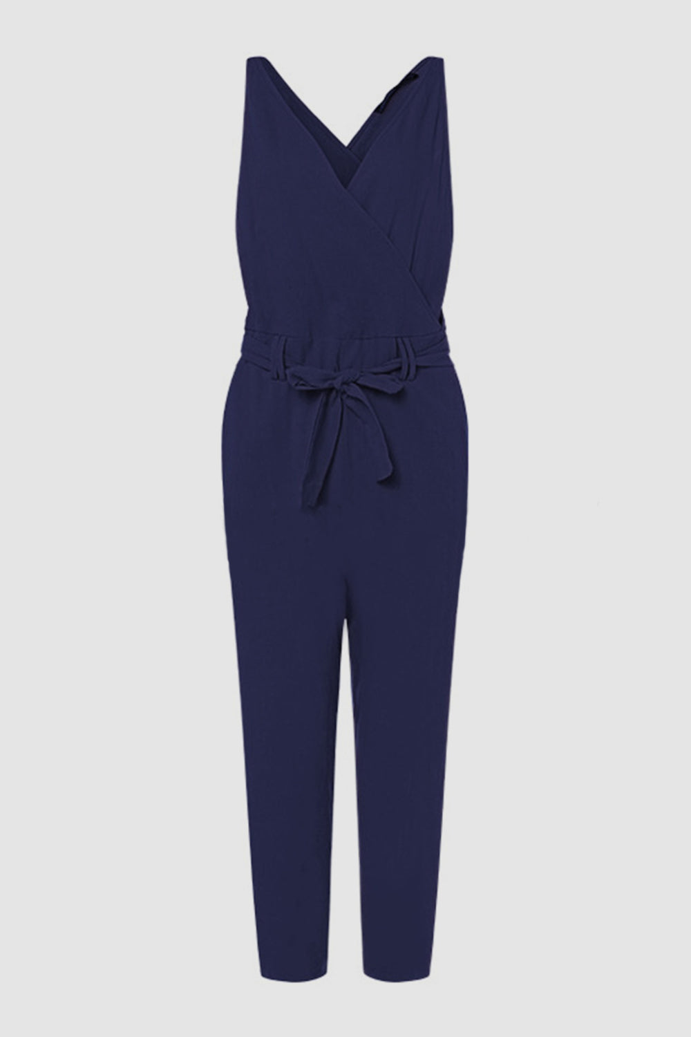 Full Size Surplice Sleeveless Jumpsuit Jumpsuits & Rompers Trendsi   