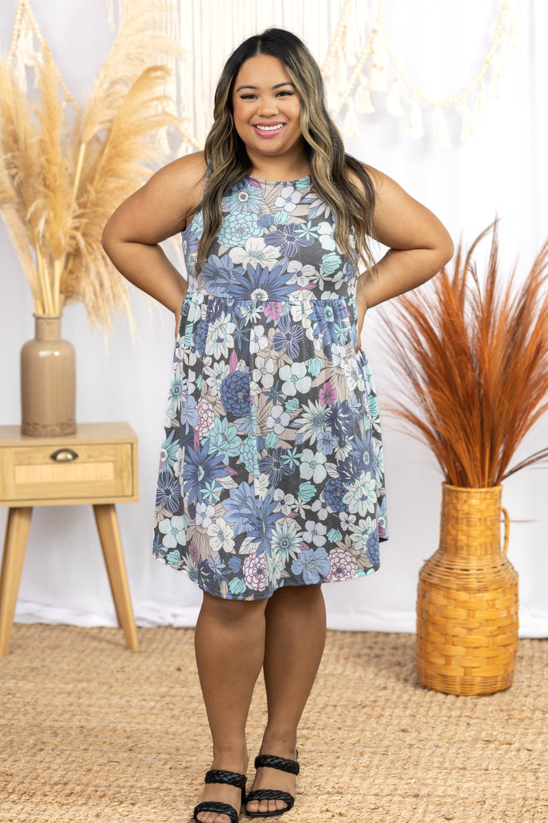 Serene Floral Babydoll Dress  Boutique Simplified   