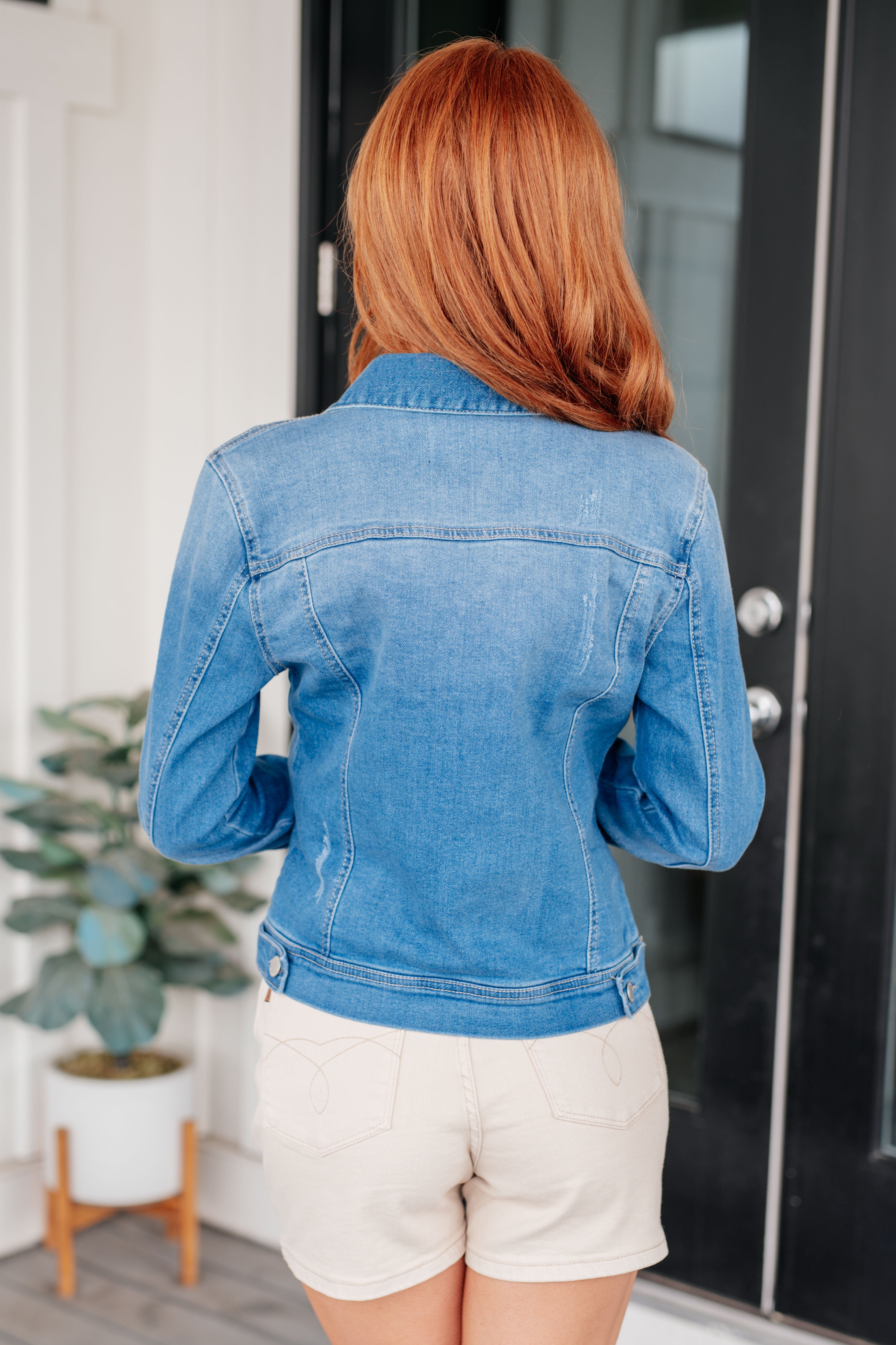 Every Occasion Denim Button Up Jacket Denim Ave Shops   