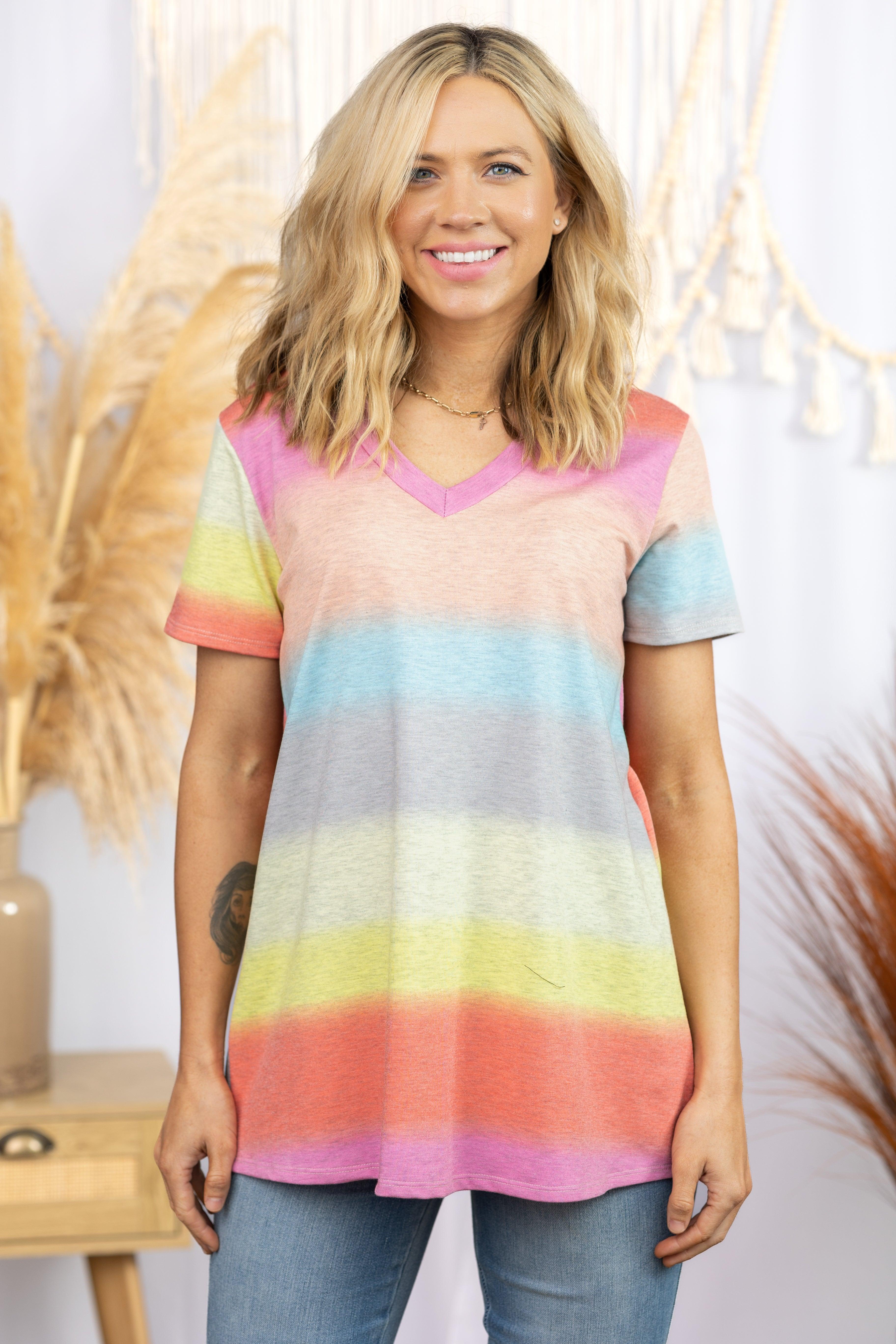 Rainbow Roads - Short Sleeve Giftmas Boutique Simplified   