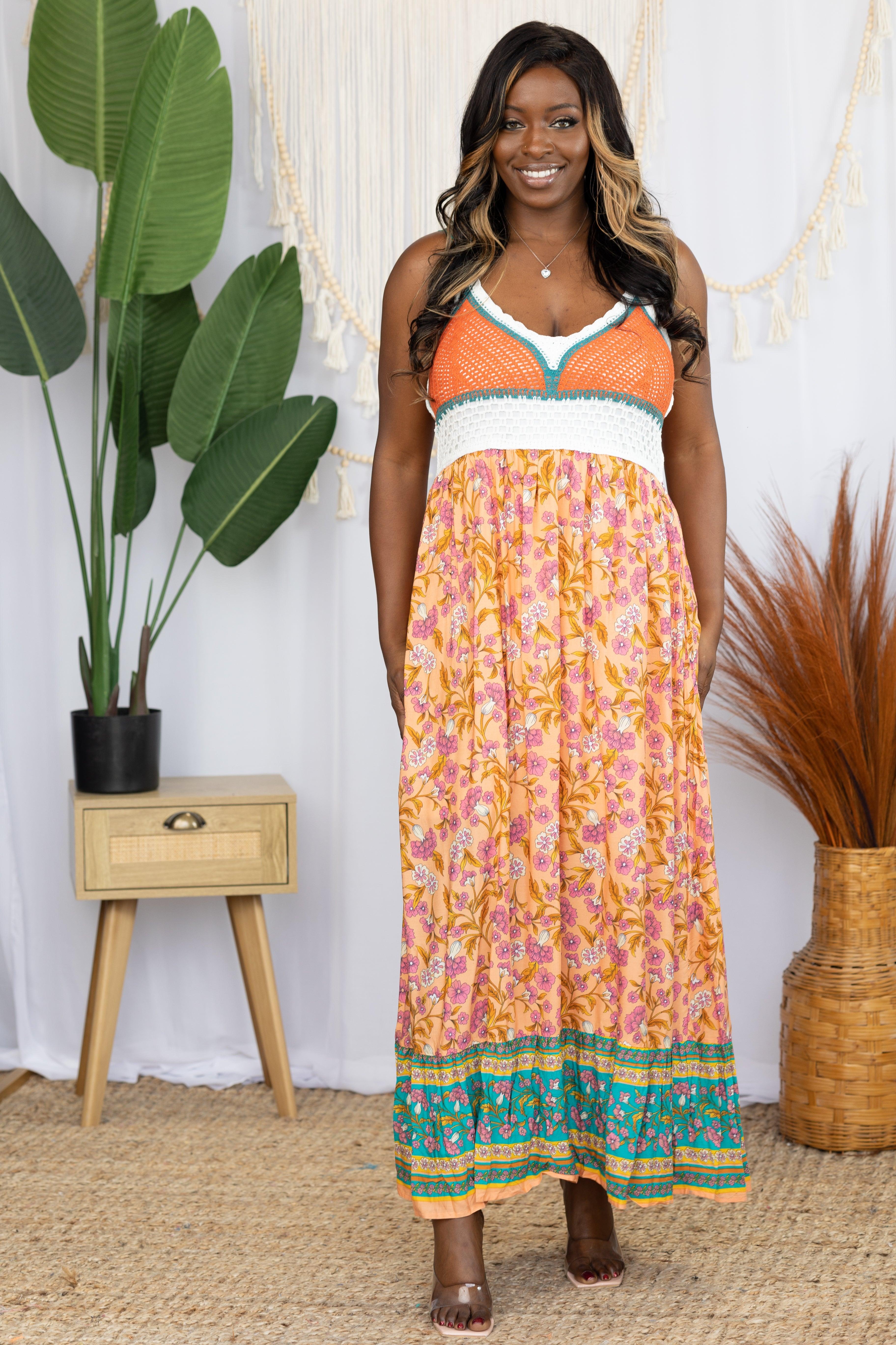 Summer Of Love - Coral Maxi Giftmas Boutique Simplified   