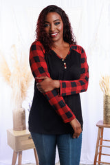 The Plaid Staple Long Sleeve Giftmas Boutique Simplified   
