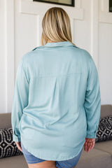 Unwavering Confidence Blouse in Light Blue Womens Ave Shops   