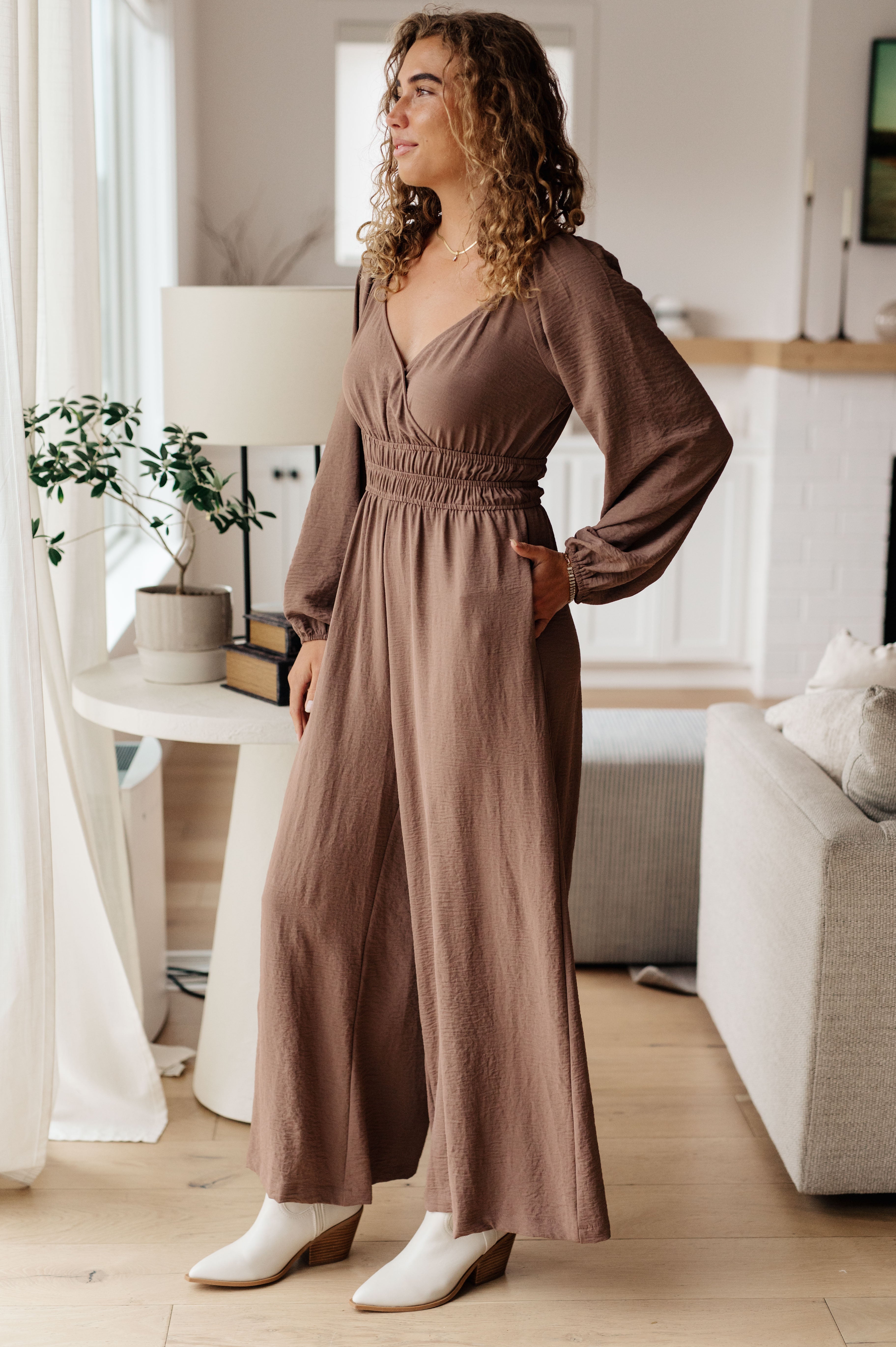 Wandering Vista Wide Leg Jumpsuit Womens Ave Shops   