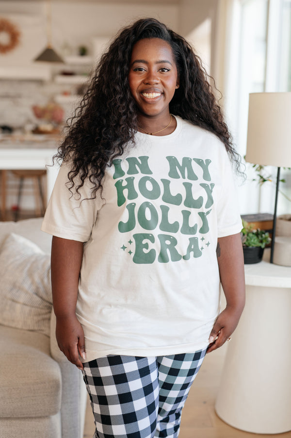 In My Holly Jolly Era Graphic Tee Womens Ave Shops   