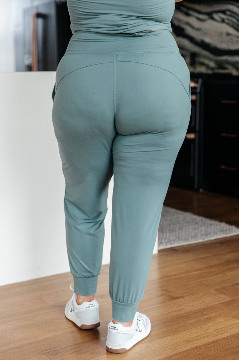 Always Accelerating Joggers in Tidewater Teal Womens Ave Shops   